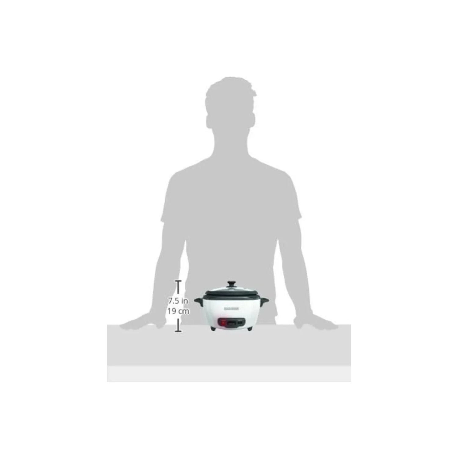 Effortless Cooking with BLACK+DECKER 2-in-1 Rice Cooker & Food Steamer - 6-Cup Capacity, Automatic Keep Warm, Nonstick Bowl, Steaming Basket"