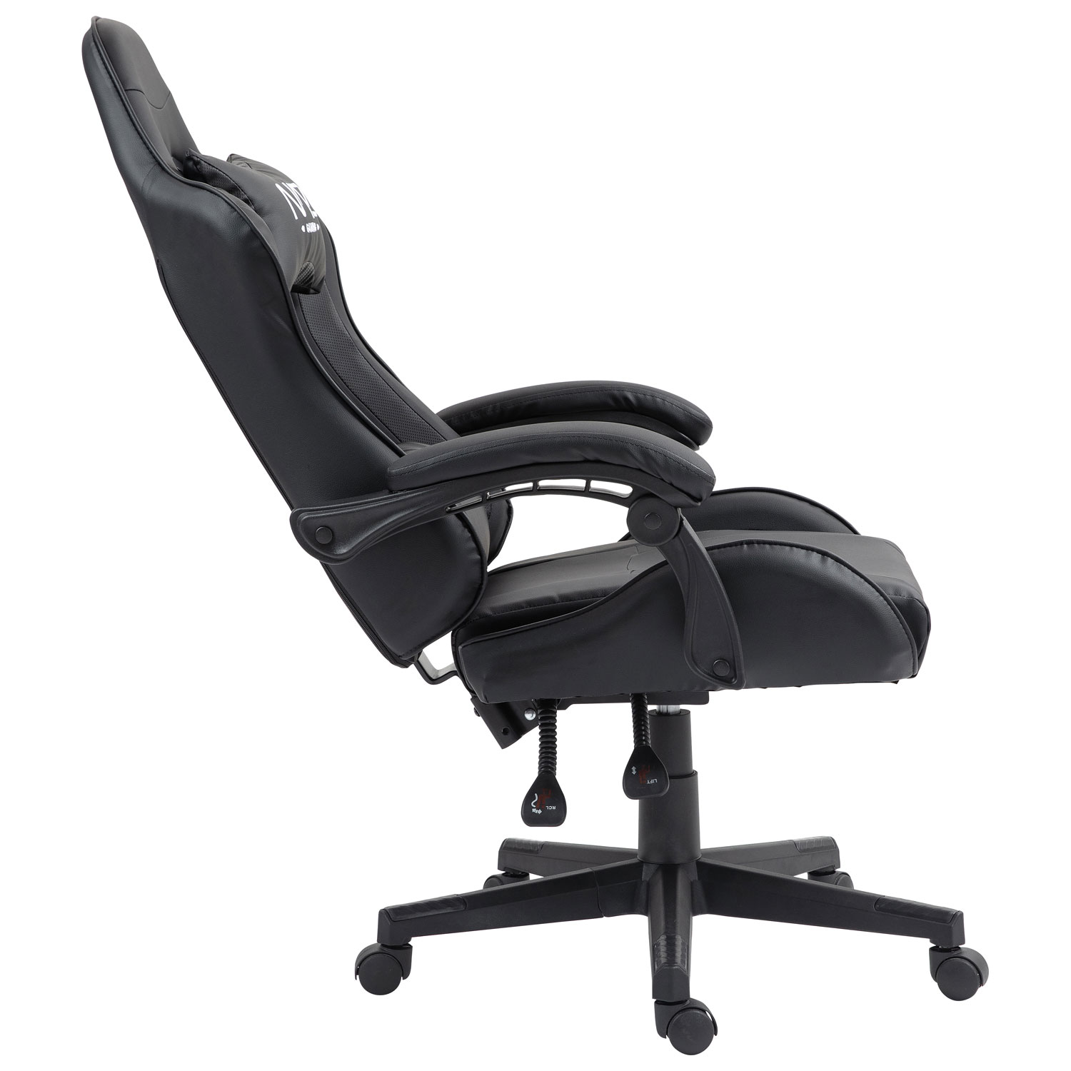 Fauteuil de jeu ergonomique à dossier haut en similicuir Tachi de Naz - Noir