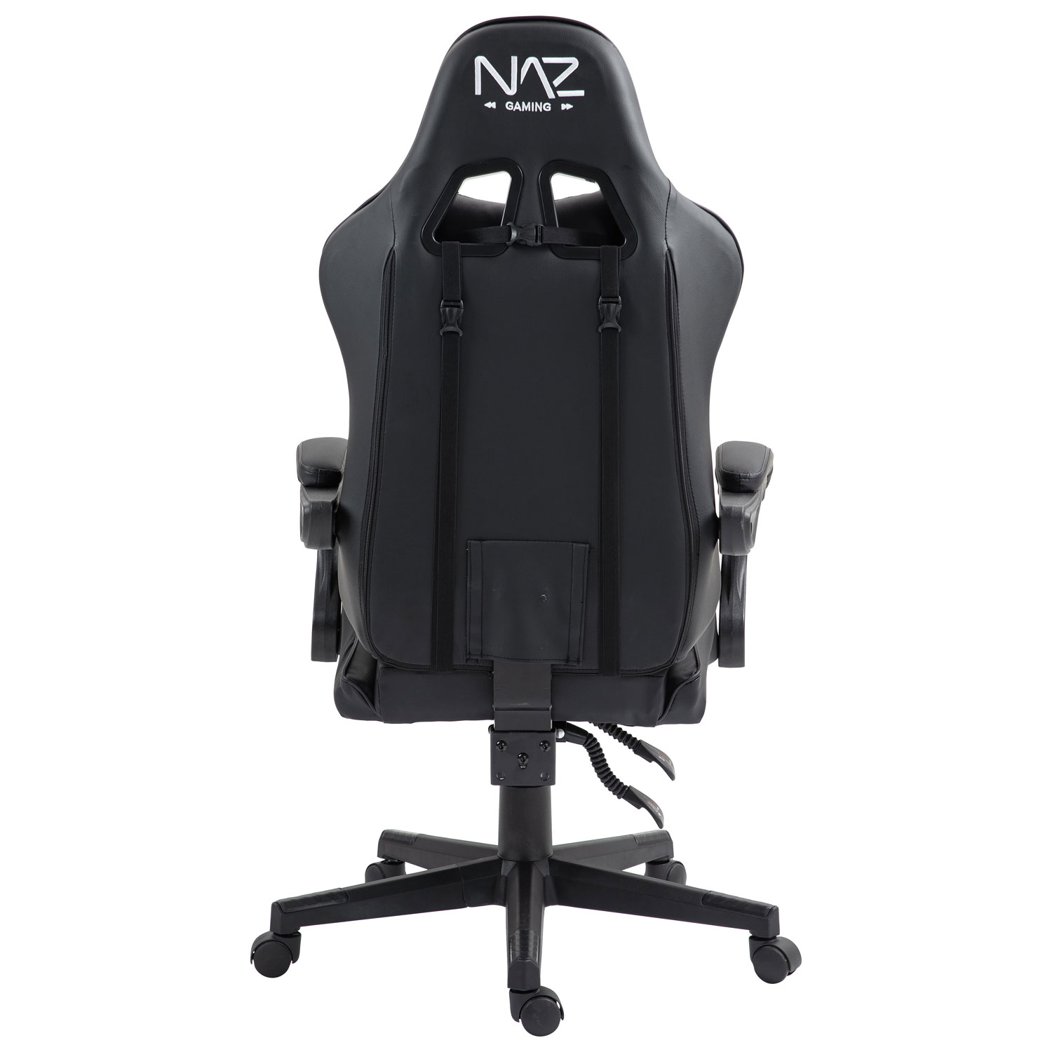 Fauteuil de jeu ergonomique à dossier haut en similicuir Tachi de Naz - Noir