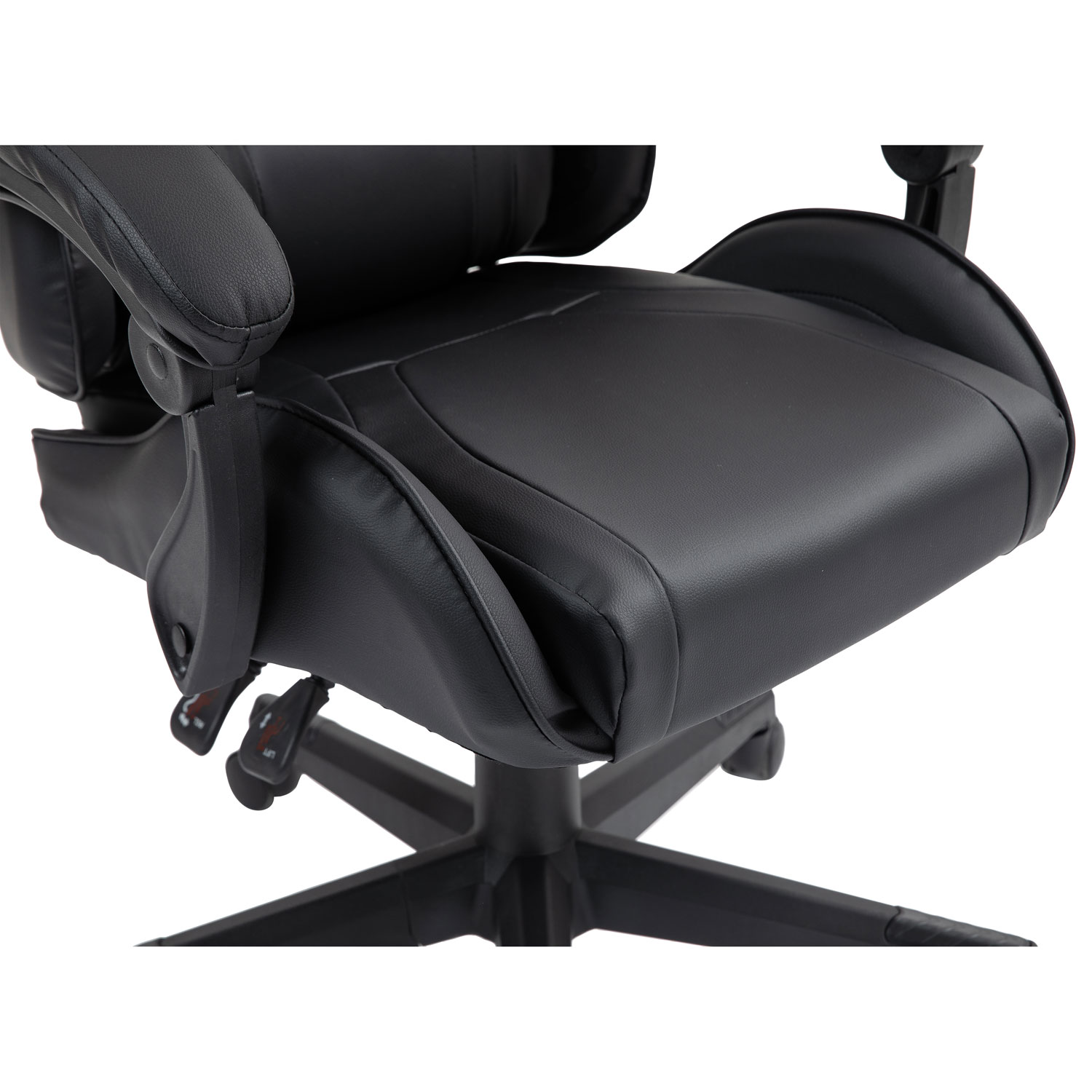Fauteuil de jeu ergonomique à dossier haut en similicuir Tachi de Naz - Noir