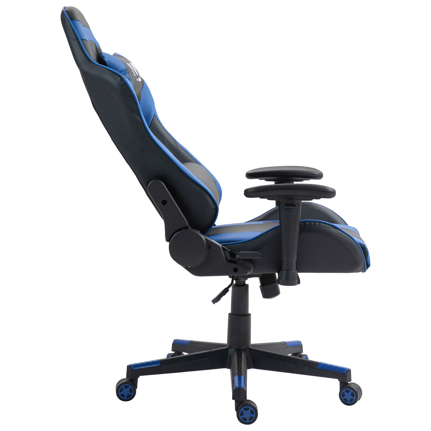 Fauteuil de jeu ergonomique à dossier haut en similicuir Gladius de Naz - Bleu