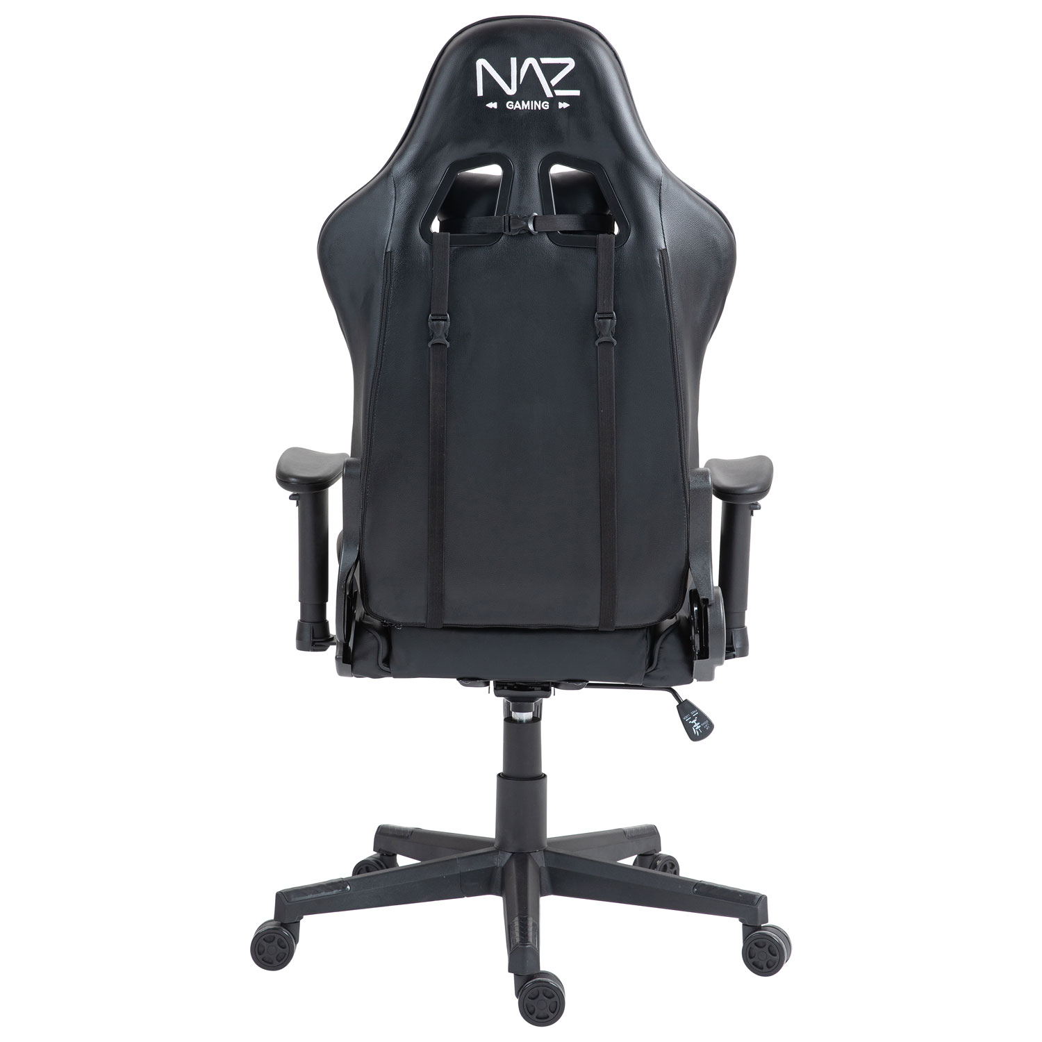 Fauteuil de jeu ergonomique à dossier haut en similicuir Gladius de Naz - Noir