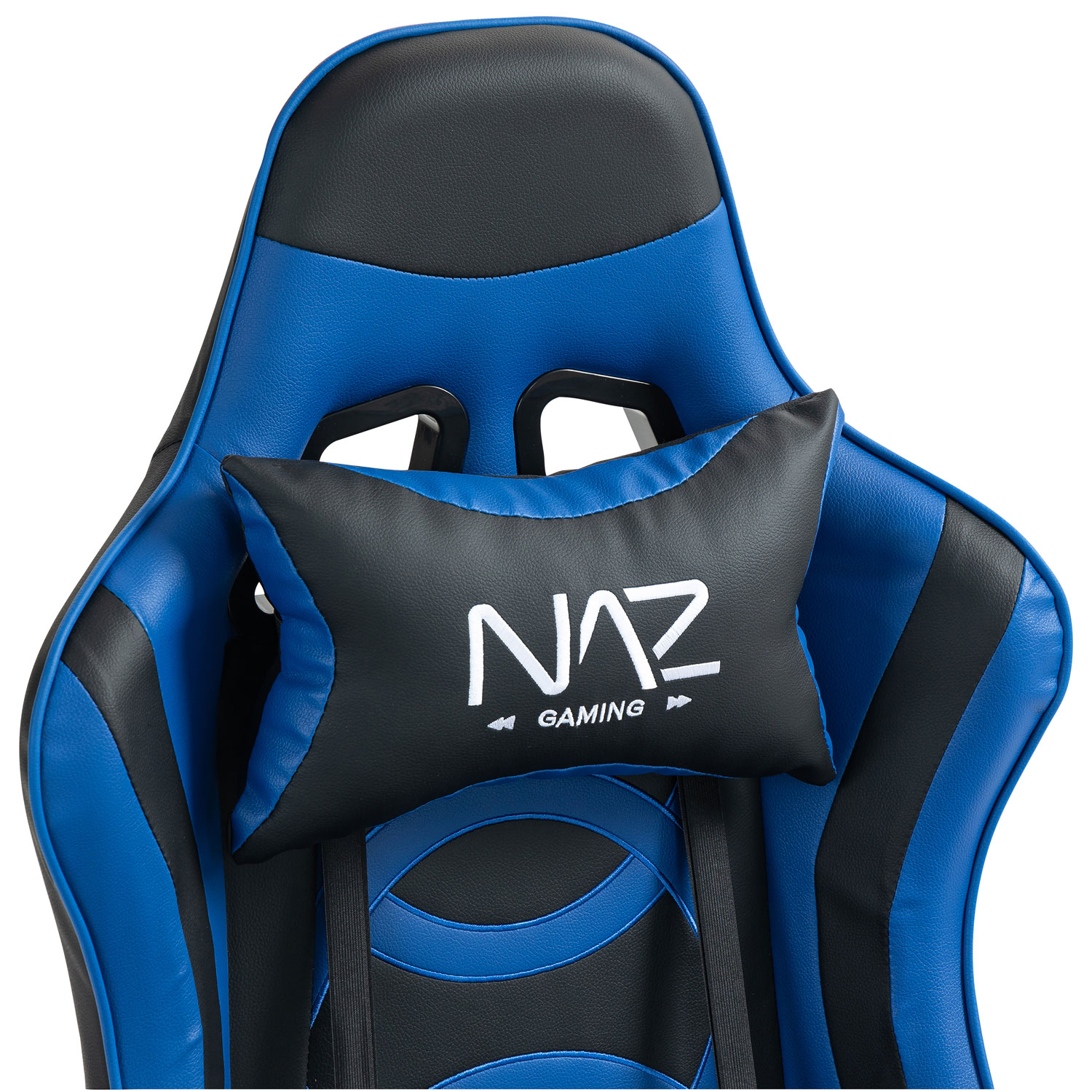 Fauteuil de jeu ergonomique à dossier haut en similicuir Tachi de Naz - Bleu