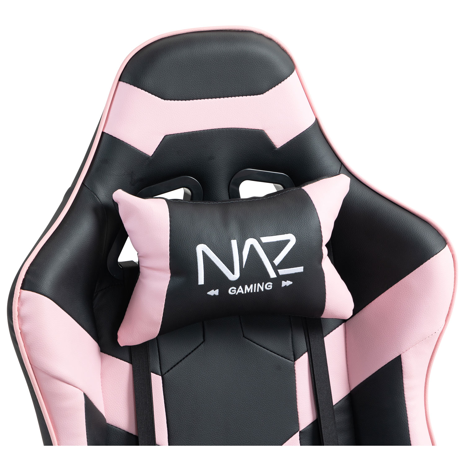 Fauteuil de jeu ergonomique à dossier haut en similicuir Gladius de Naz - Rose