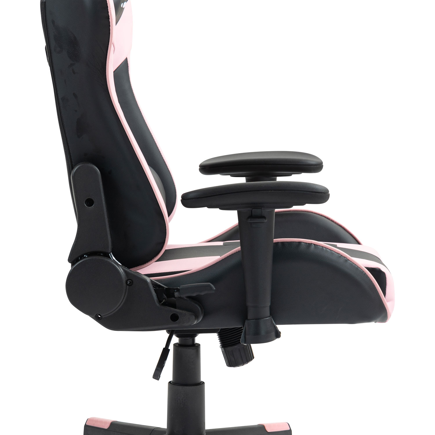 Fauteuil de jeu ergonomique à dossier haut en similicuir Gladius de Naz - Rose