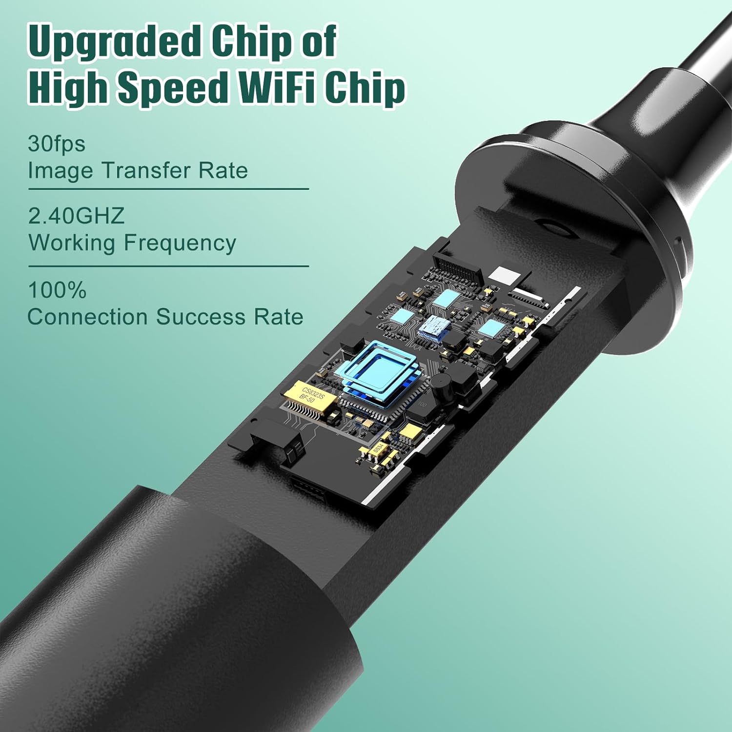 LMECHN Ear Wax Removal Camera Ear Cleaner, Wireless 360° Visible Ear Camera with WiFi, Ear Pick Cleaning