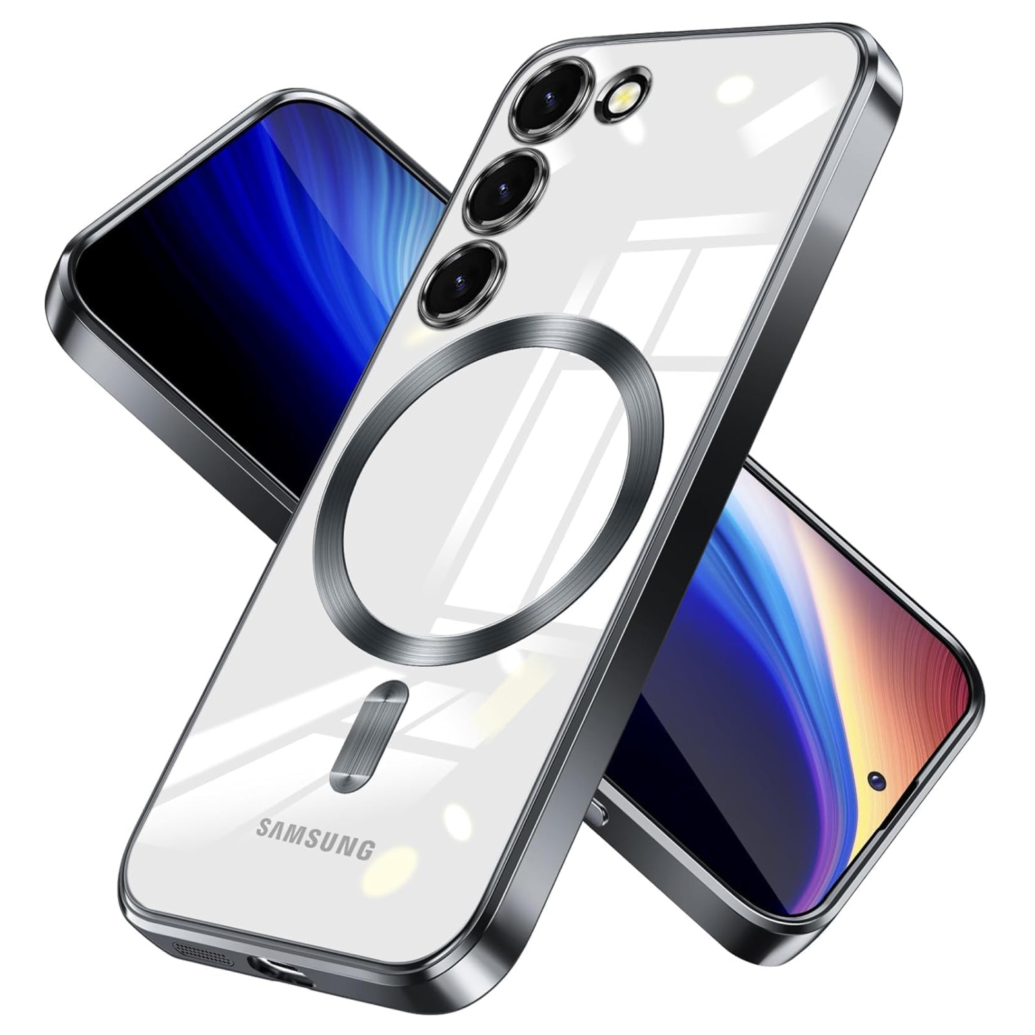 Magnetic Case Designed for Samsung Galaxy S24 Plus 5G - Compatible with MagSafe Charging & Accessories - Black