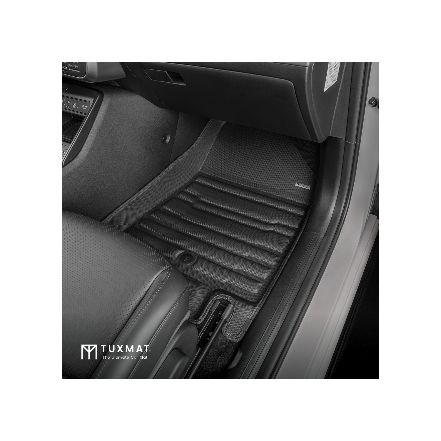 TuxMat - Pour les modèles Hyundai Kona Electric 2024-2026 - Tapis d'auto personnalisés - Couverture maximale, toutes saisons, mesurée au laser - Cet
