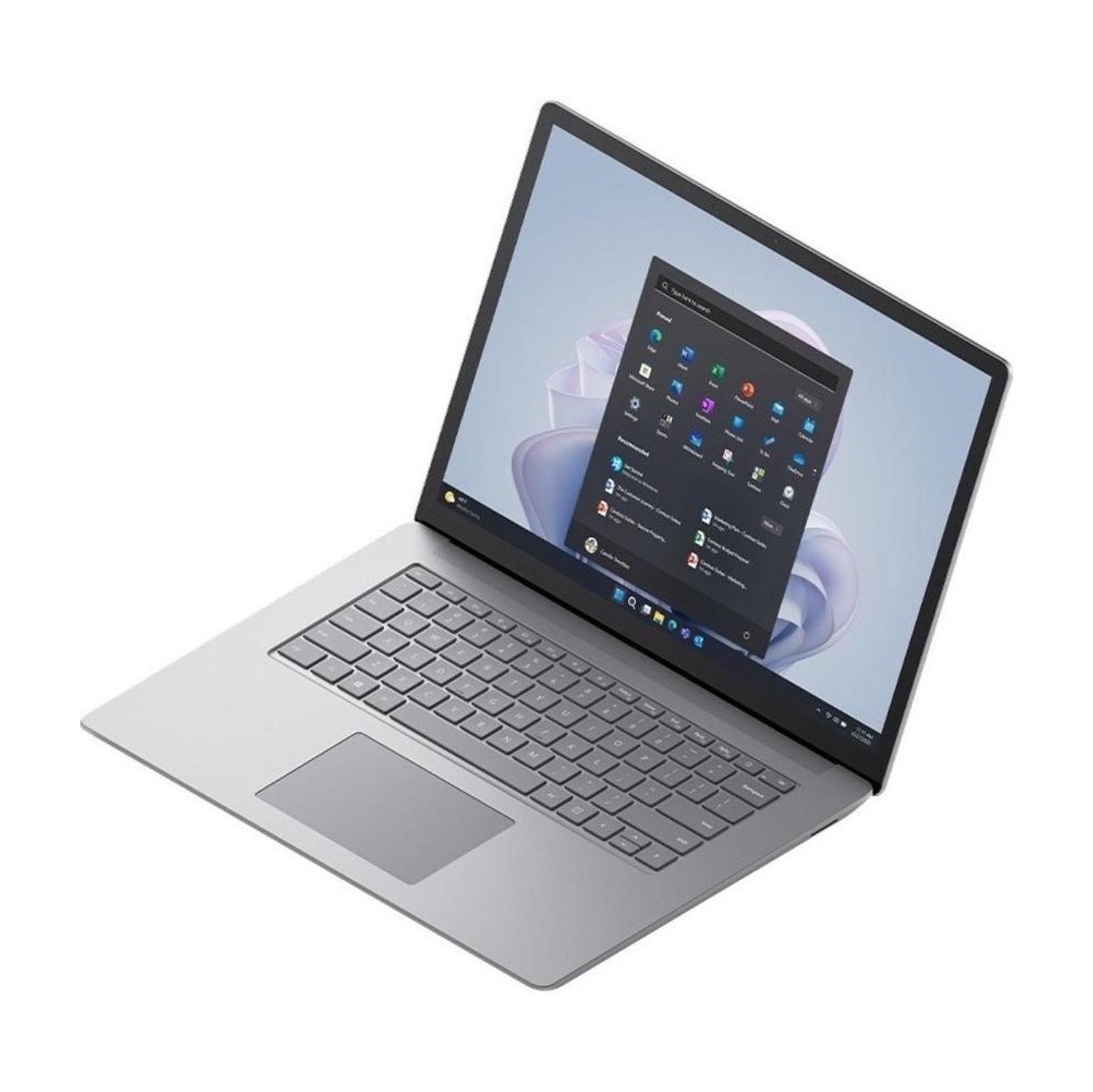 Refurbished Microsoft Surface Laptop 5 - Intel Core i7-1255U/8GB LPDDR5x/256GB SSD/Windows 11 Home/15" Screen – Platinum