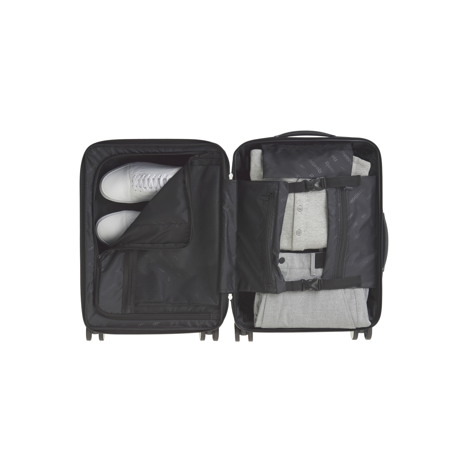 Bagage de cabine rigide Commitment de Reebok avec extension - Bleu