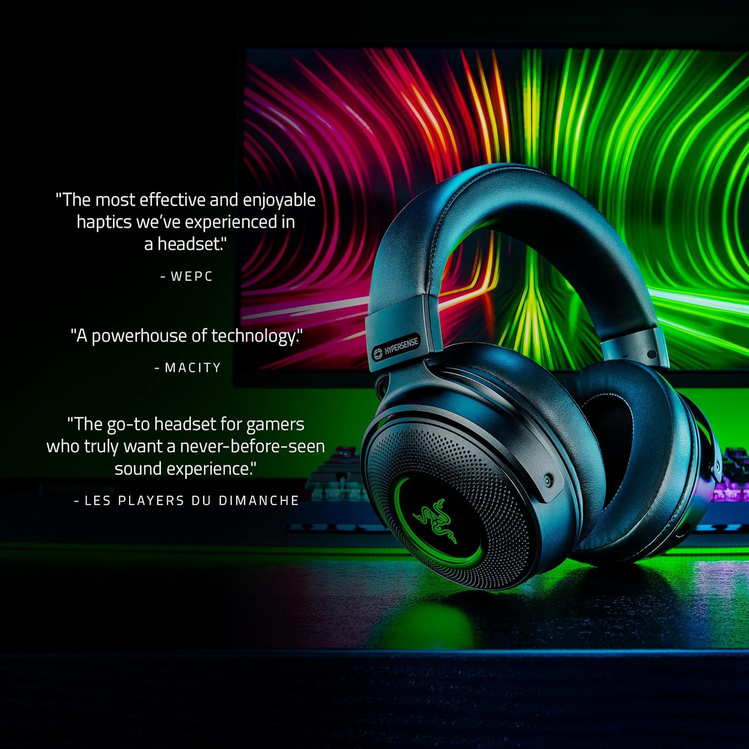 Razer Kraken V3 Pro HyperSense Wireless Gaming Headset w/Haptic