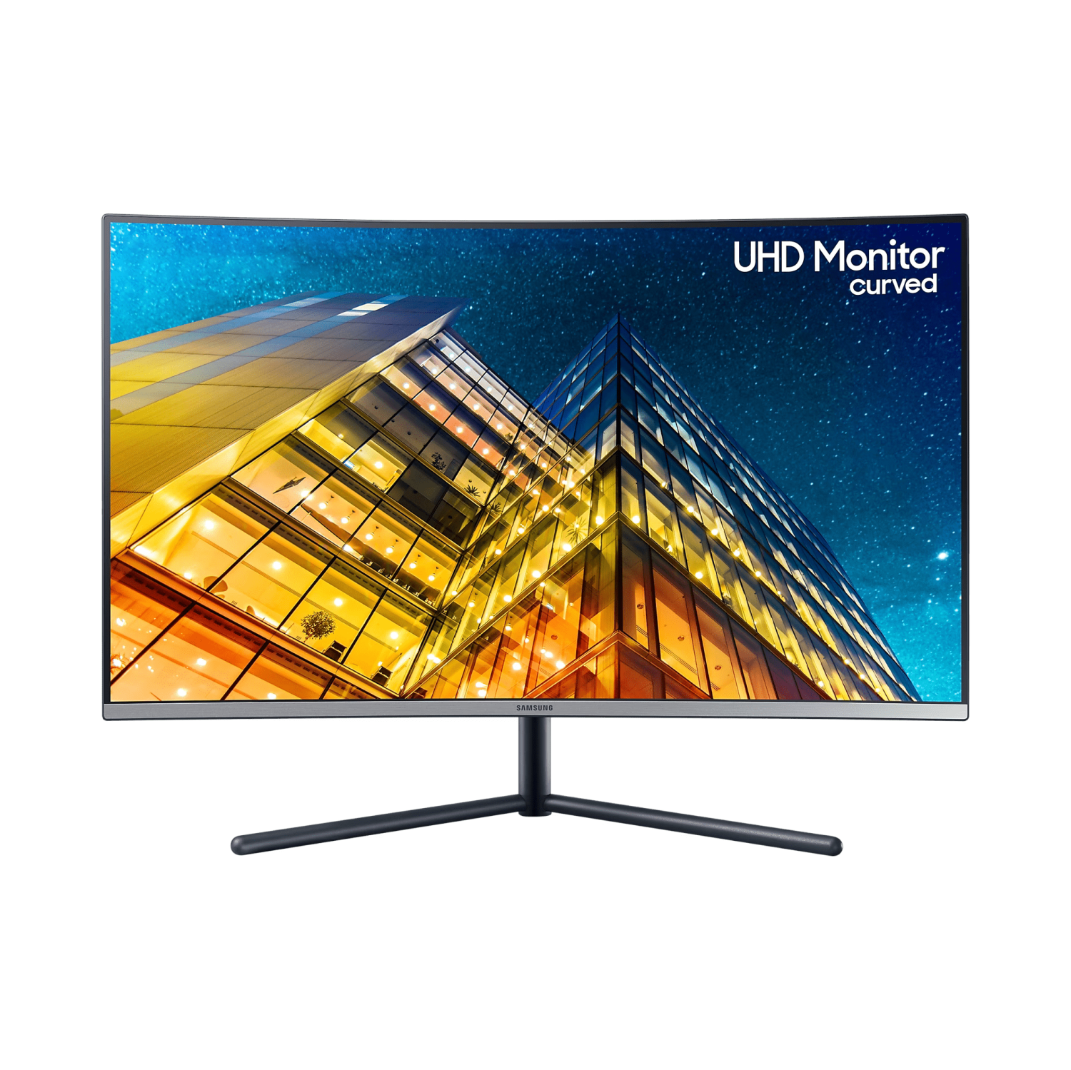 Refurbished (Good) Samsung 32" 4K UHD 60Hz 4ms Curved LED Monitor (LU32R590CWNXZA)