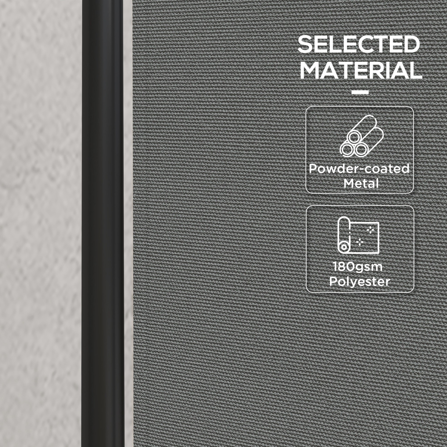 Outsunny 4 Panel Folding Room Divider with Lockable Wheels, 5.6ft Rolling Privacy Screen, Portable Freestanding Room Partition Separator for Home