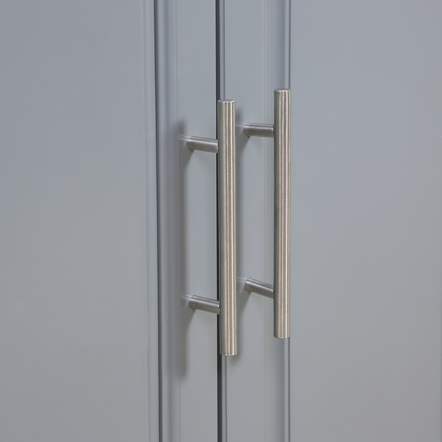 HOMCOM Kitchen Island with Storage, Rolling Kitchen Cart on Wheels with Stainless Steel Top, 2 Drawers, 2 Cabinets, Spice Rack, Knife and Towel Rack,