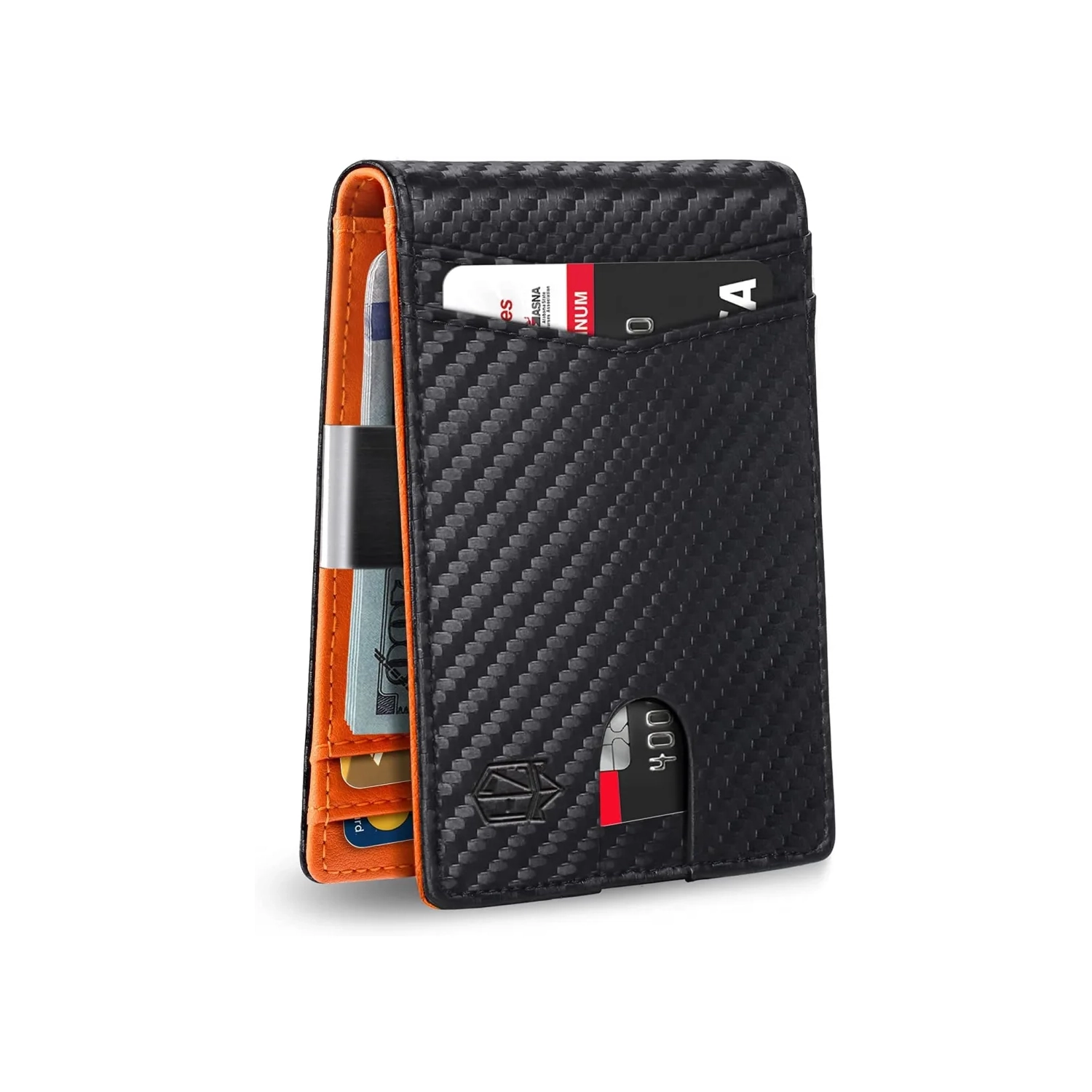 Men's RFID Blocking Bifold Wallet - Larger Capacity with 12 Slots, Minimalist Design for Front Pocket Comfort, Includes ID Window