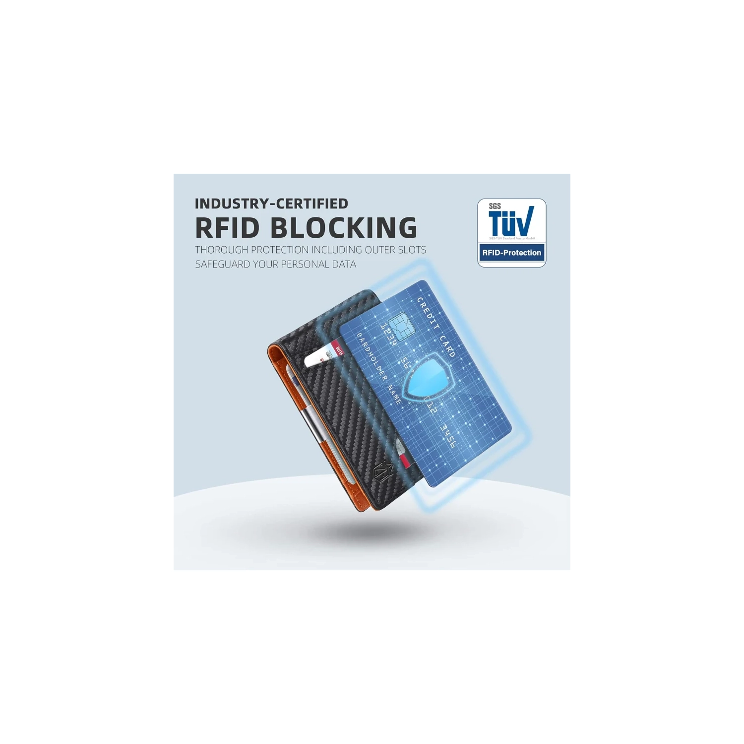 Men's RFID Blocking Bifold Wallet - Larger Capacity with 12 Slots, Minimalist Design for Front Pocket Comfort, Includes ID Window