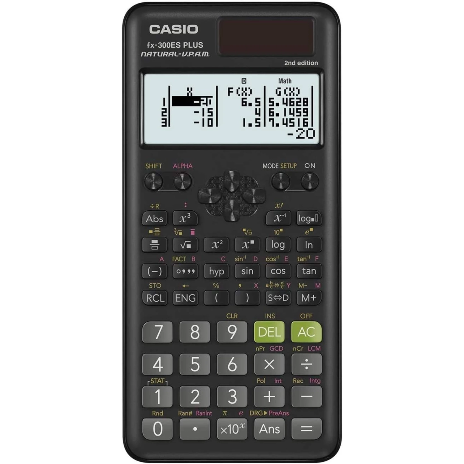 Casio fx-300ESPLUS2 2nd Edition - Standard Scientific Calculator in Black FX-300ESPLS2 for Precise Calculations