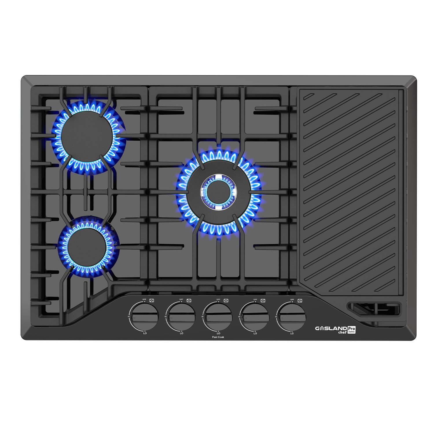 GASLAND 30" 5 Burners NG/LPG Convertible Gas Cooktop, Max 13,000 BTU Burner- Stainless Steels