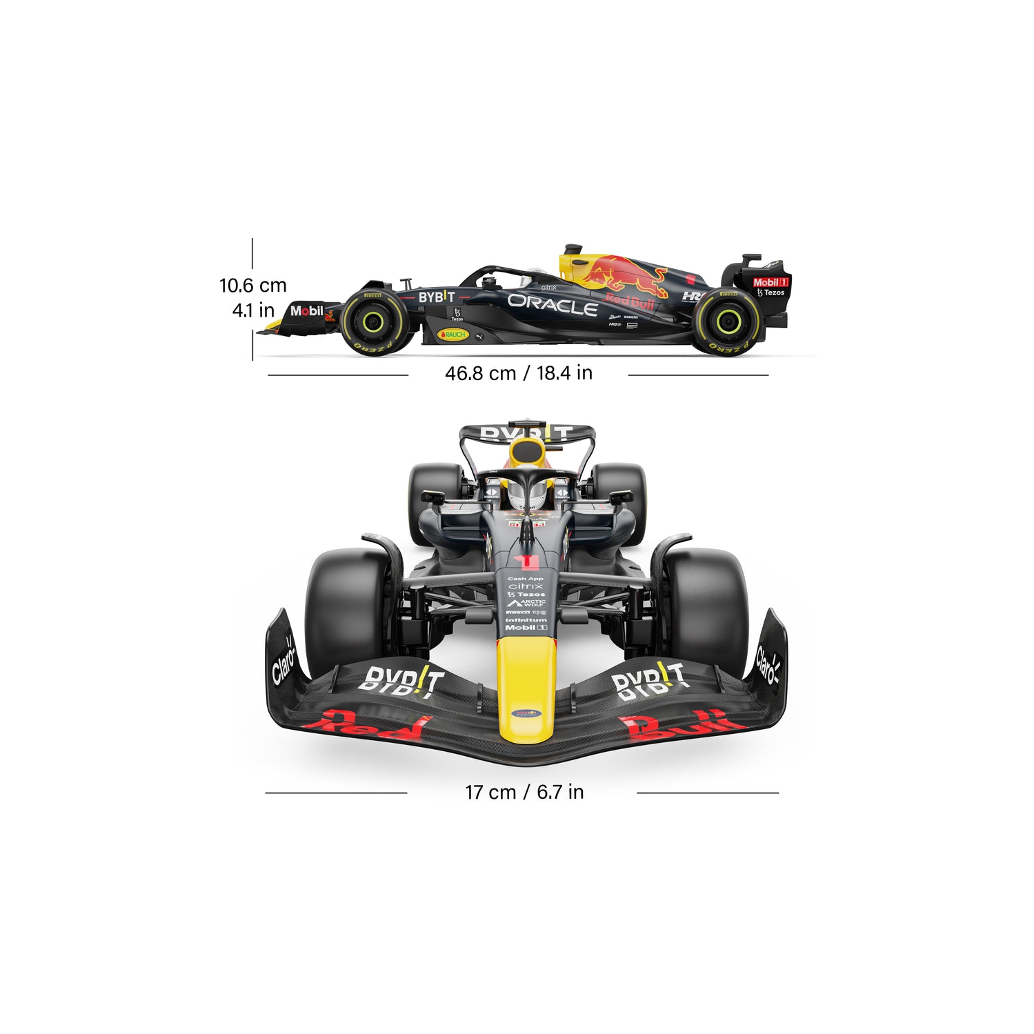 Voiture téléguidée Oracle Red Bull Racing RB18 RC à échelle 1/12, télécommande officielle F1 par Rastar