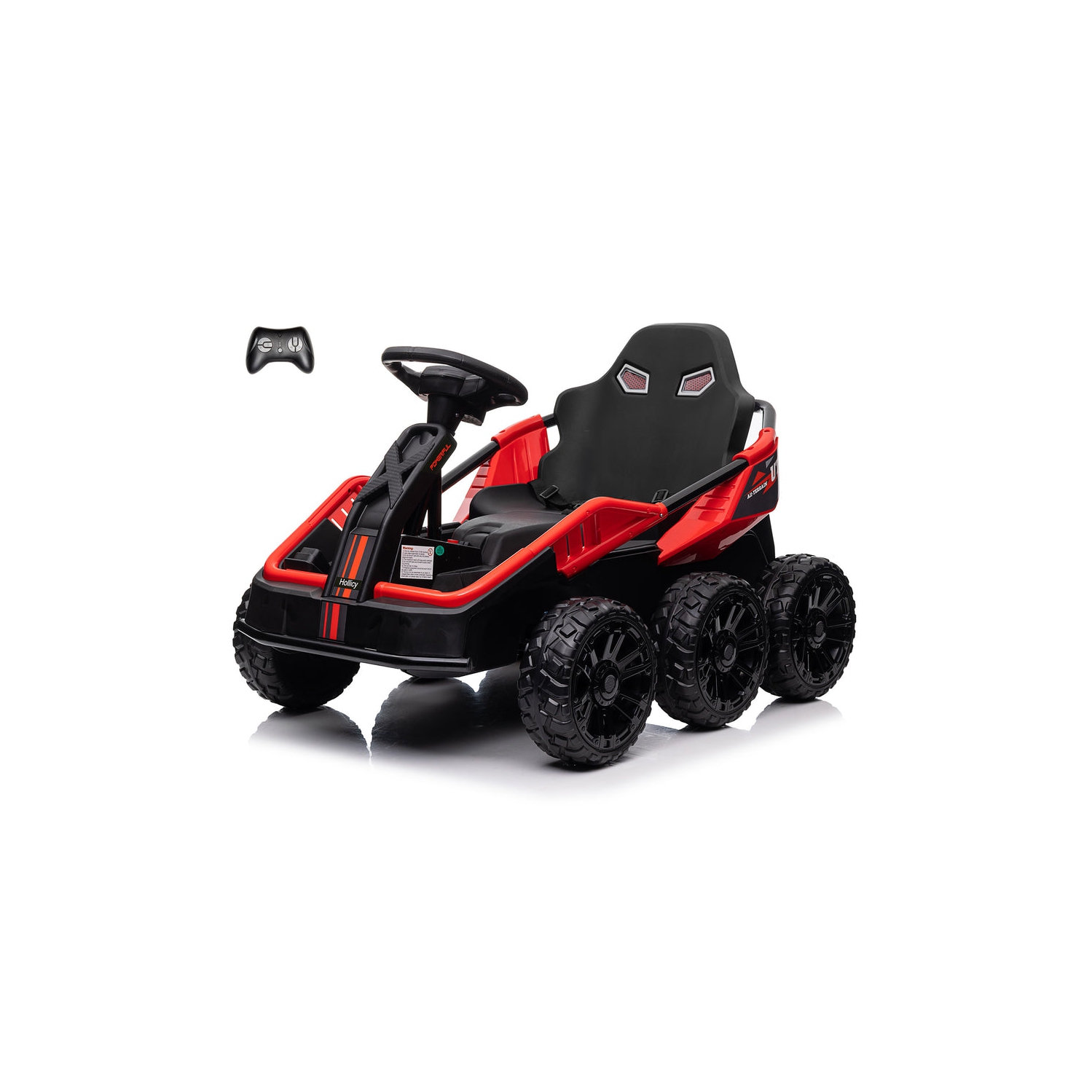 6 Wheel UTV 24V Ride on Car with Remote Control, 4WD, EVA Tires