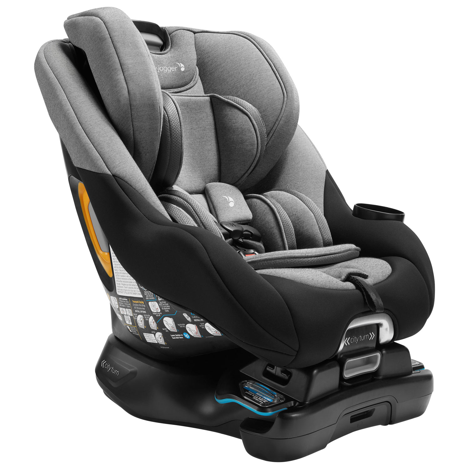 Baby Jogger City Turn Convertible Car Seat - Onyx Black