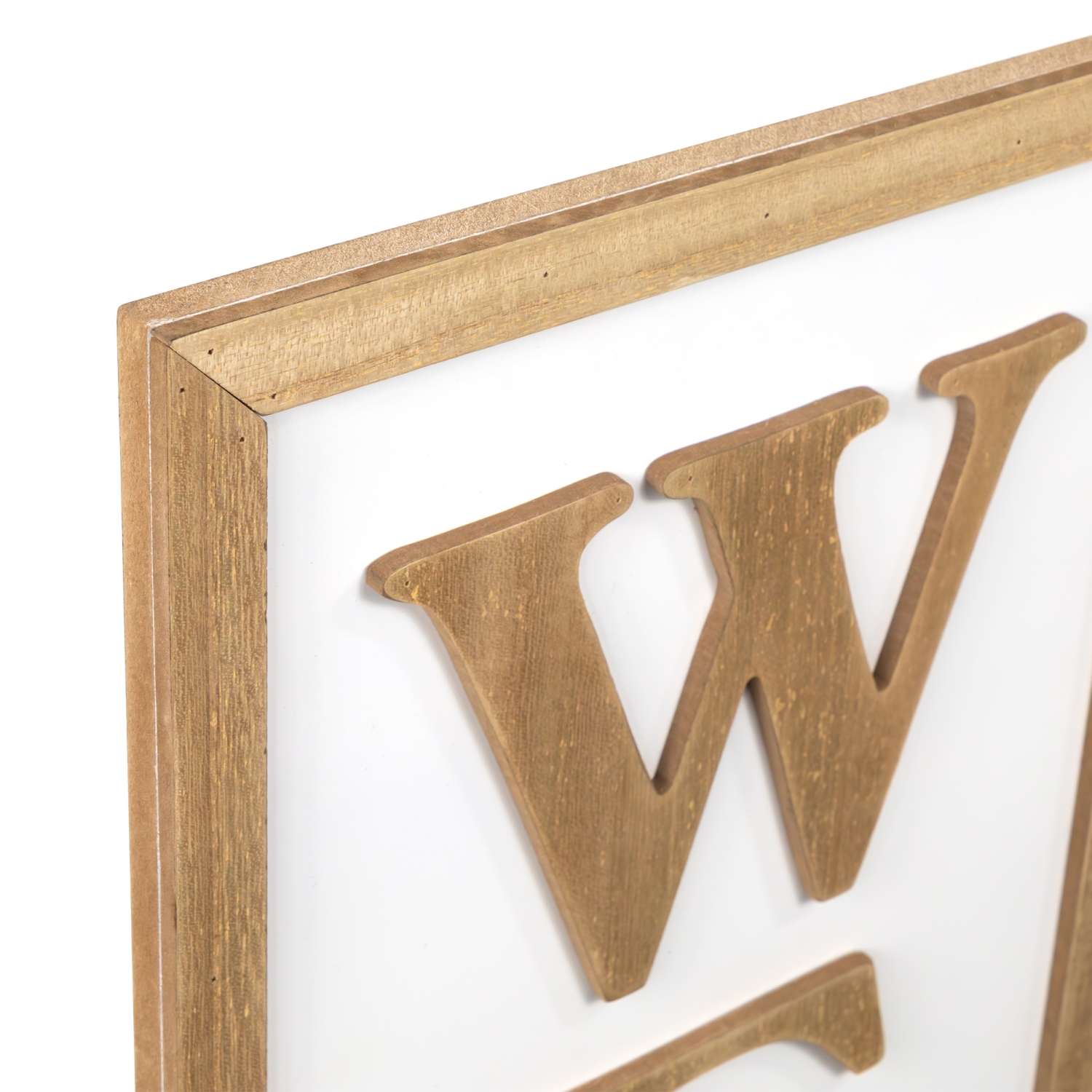 Welcome Wooden Framed Outdoor Porch Sign - 40"