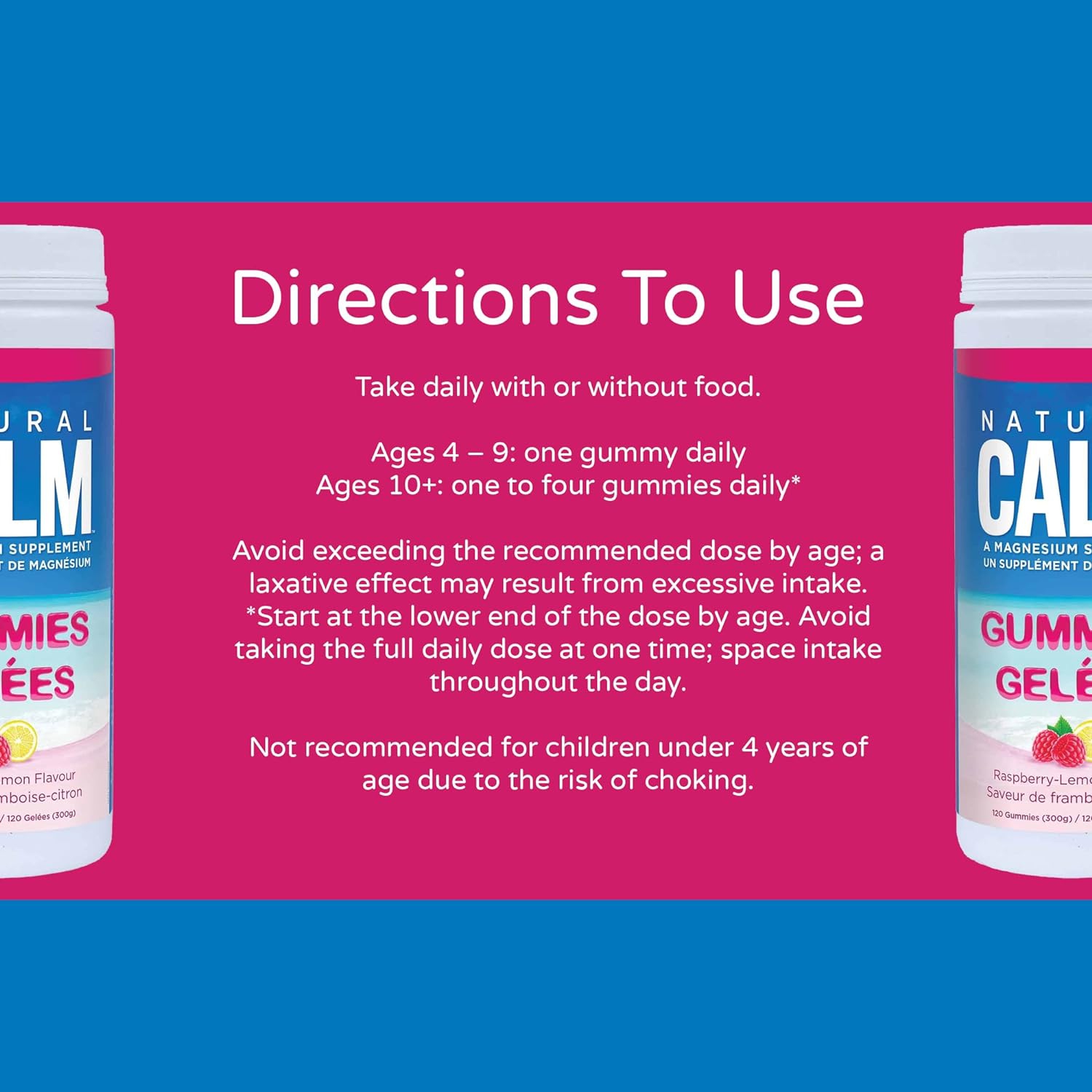 Natural Calm Magnesium Gummies, 120 Count - Chewable