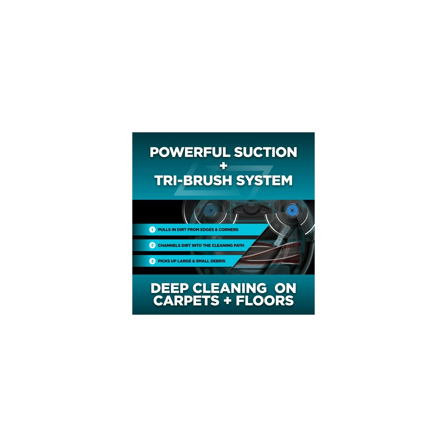 Aspirateur robot ION de Shark, connectivité Wi-Fi, compatible avec l'Assistant Google, nettoyage multisurface, tapis, planchers durs, noir - RV754CA