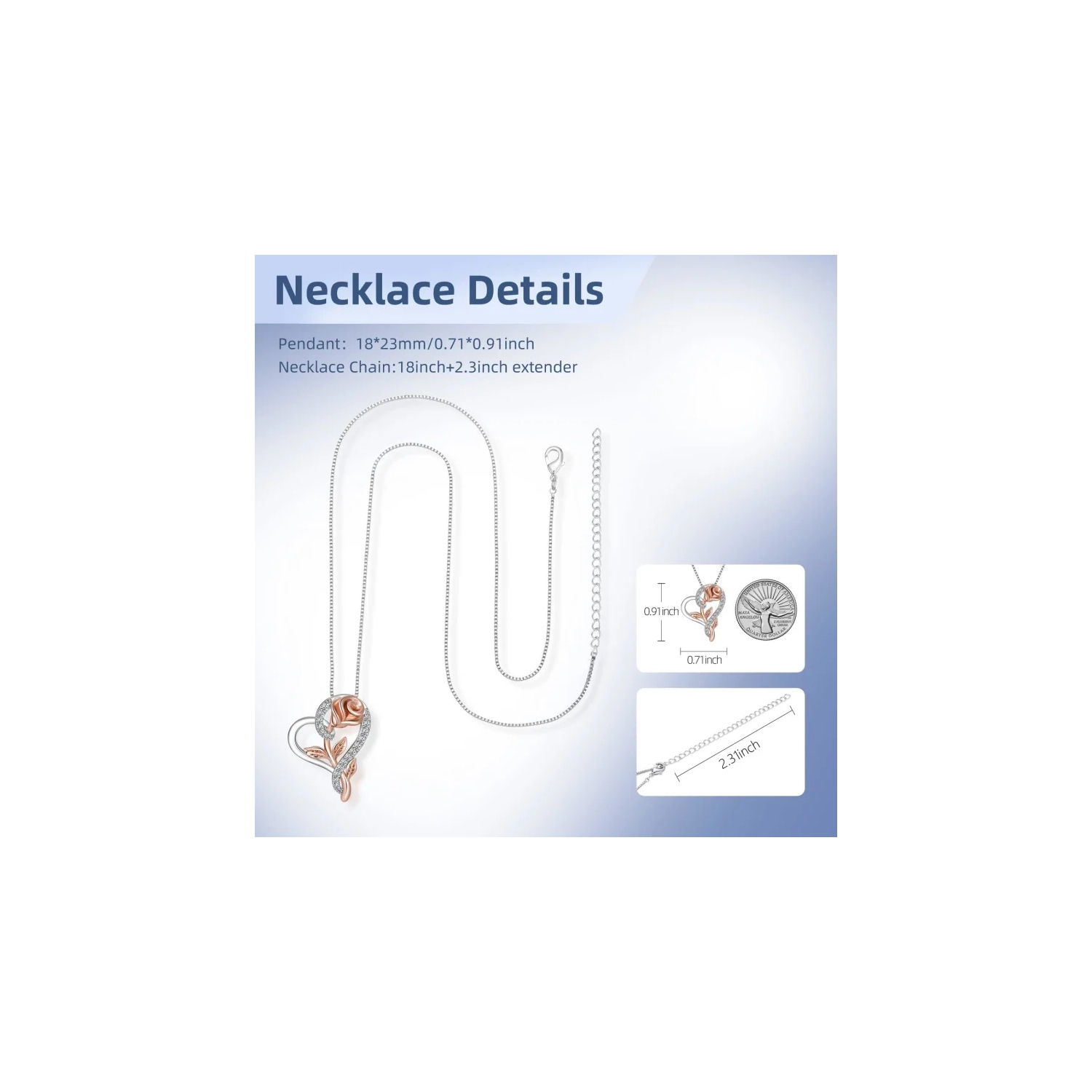 Charming Love Heart Crystal Necklaces - 18K White Gold Plated Pendant Jewelry for Women, Perfect Gifts for Birthday, Anniversary, and Valentine's Day