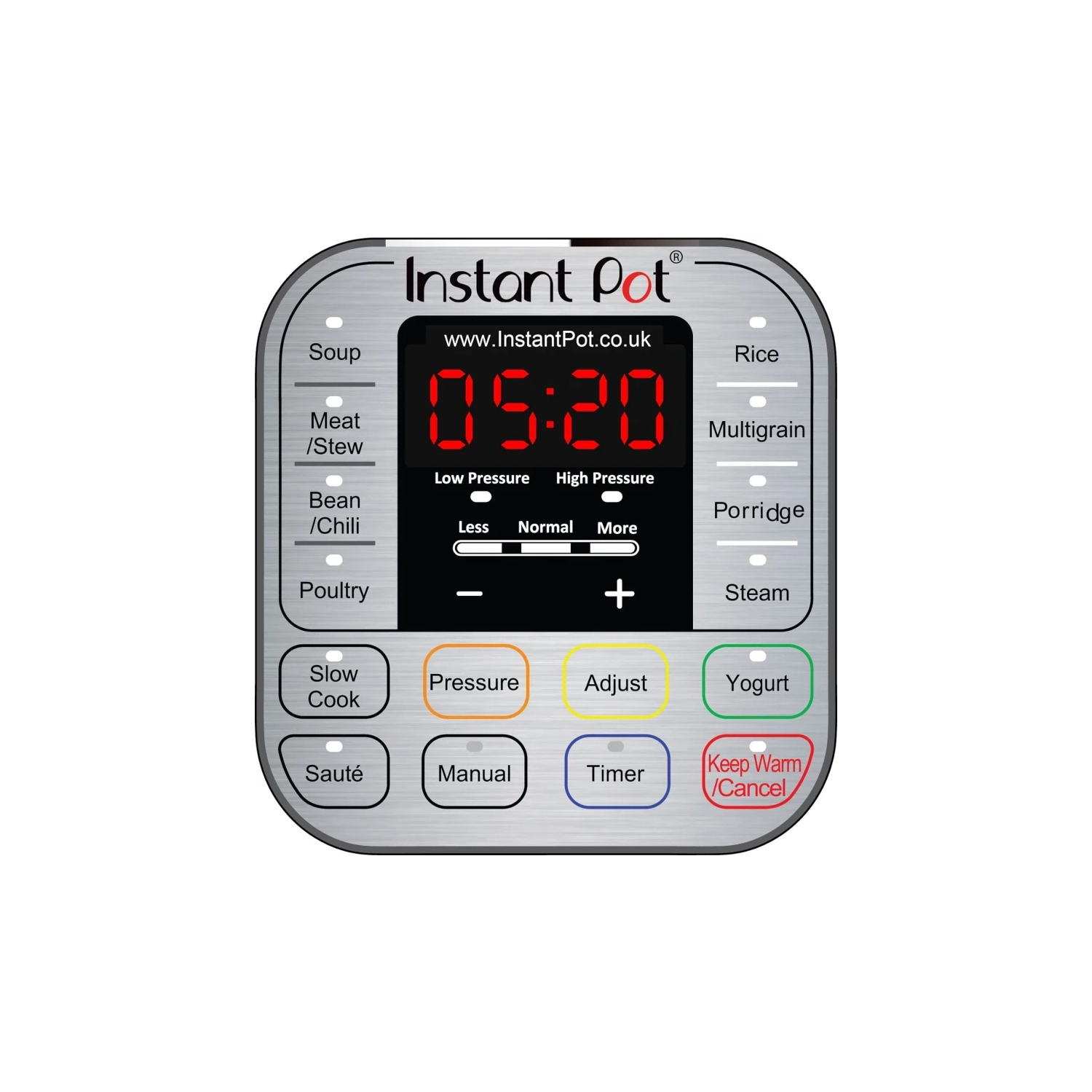 Instant Pot Duo 7-in-1 Electric Pressure Cooker - 6 Quart Stainless Steel, Includes App with 800+ Recipes