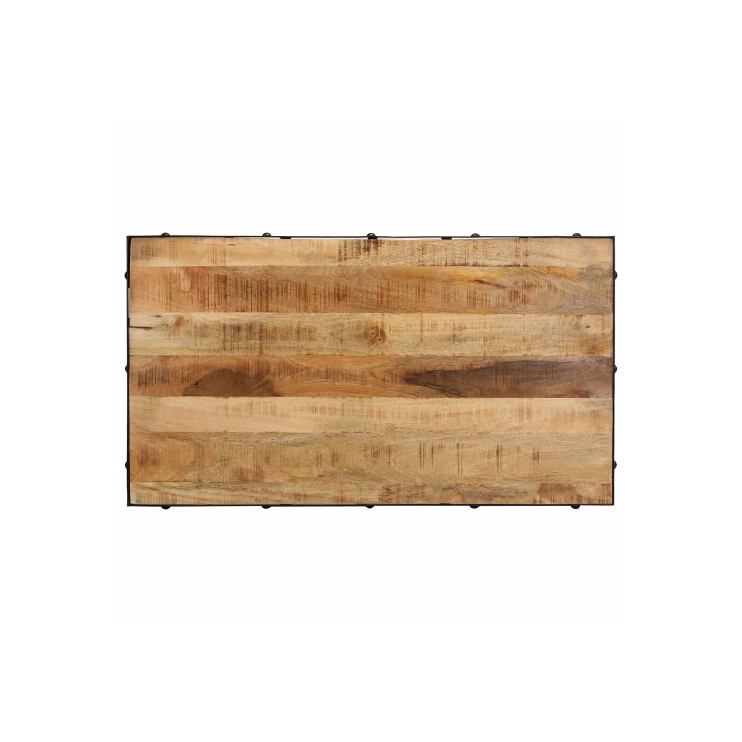 vidaXL Coffee Table with Wheels Solid Mango Wood 100x55x26 cm