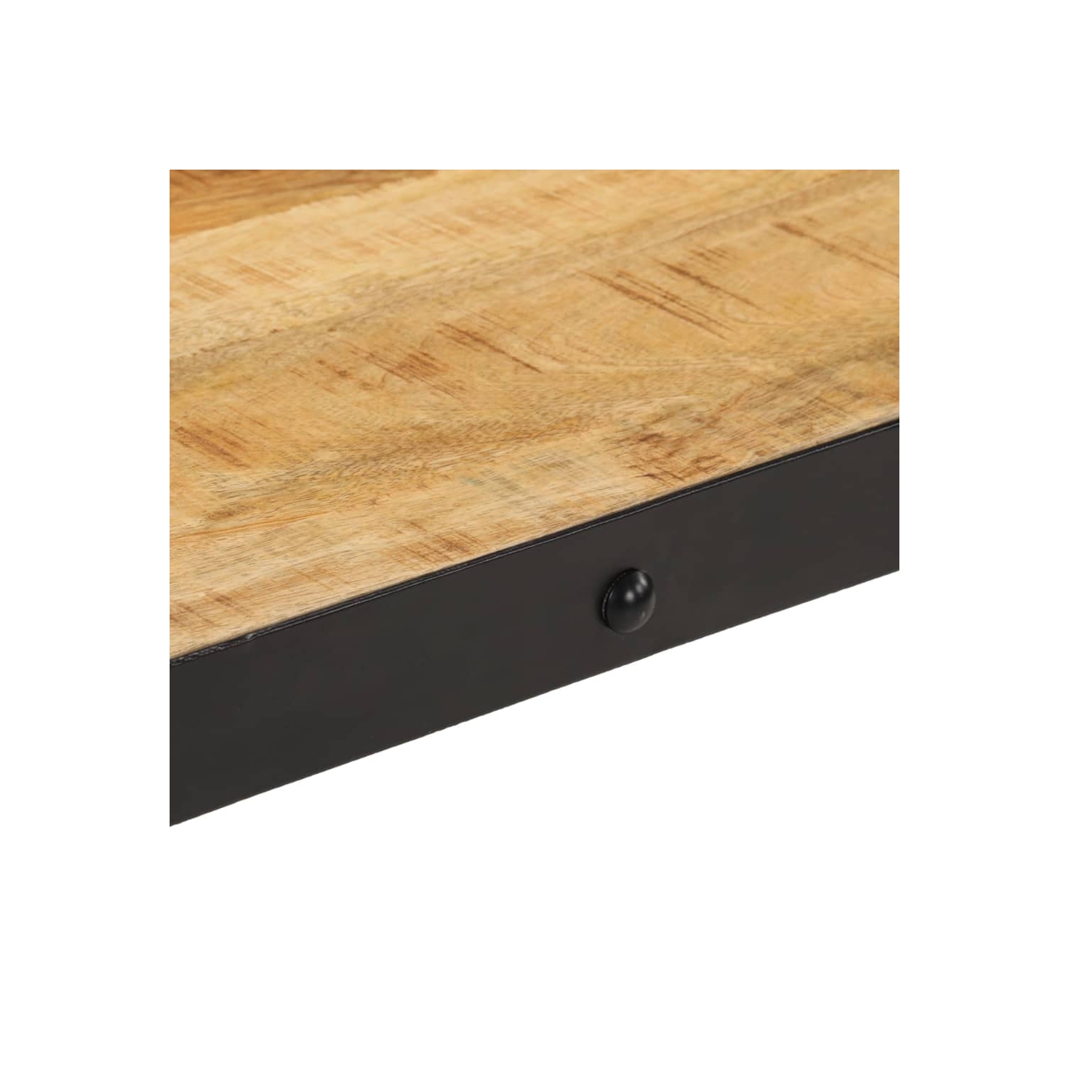 vidaXL Coffee Table with Wheels Solid Mango Wood 100x55x26 cm