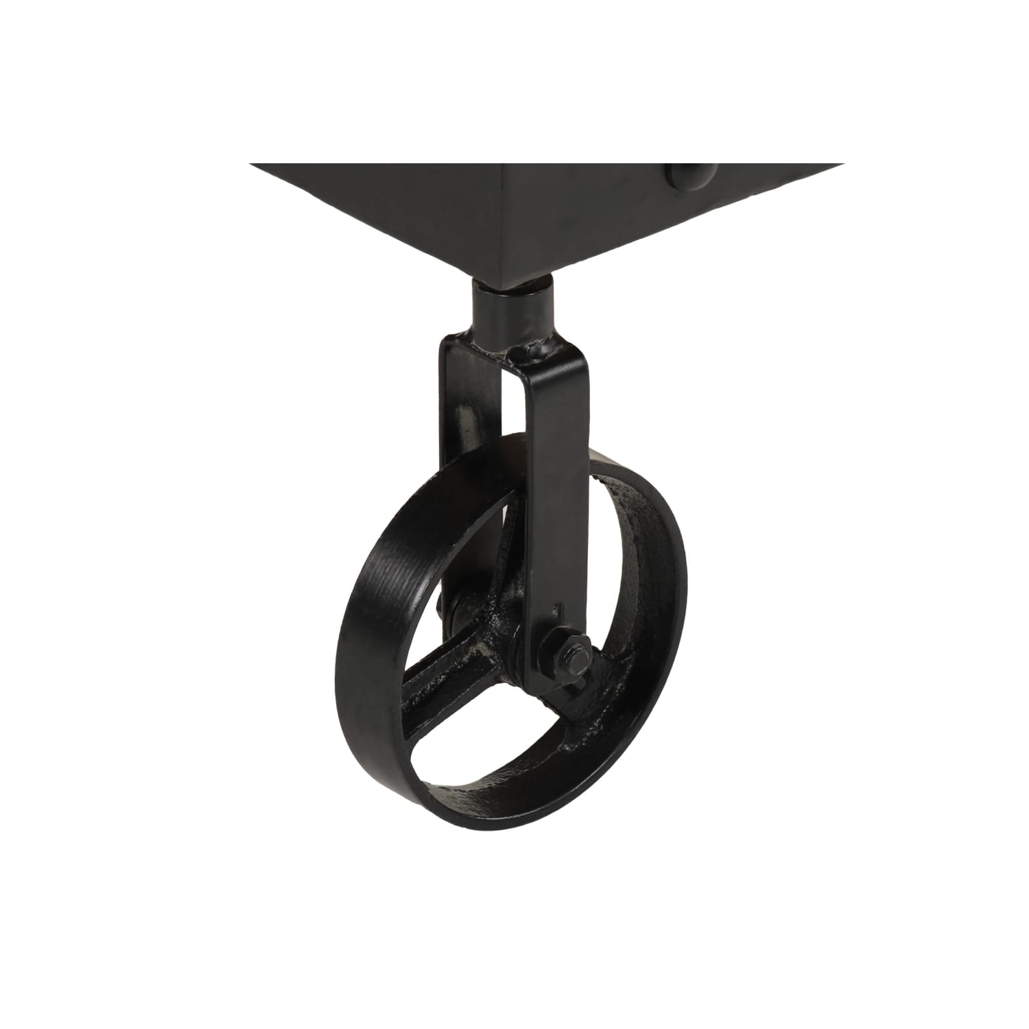 vidaXL Coffee Table with Wheels Solid Reclaimed Wood 100x55x26 cm