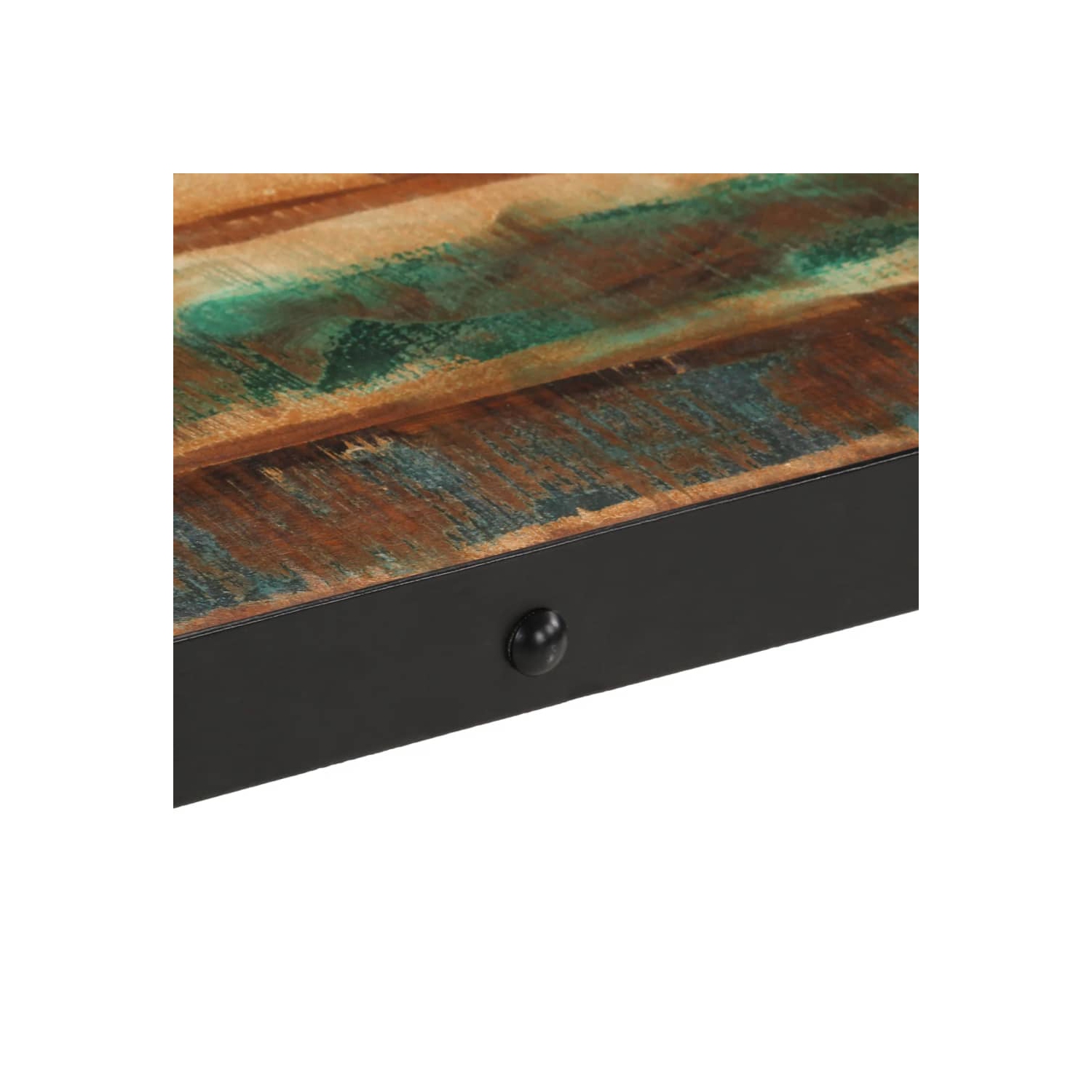 vidaXL Coffee Table with Wheels Solid Reclaimed Wood 100x55x26 cm