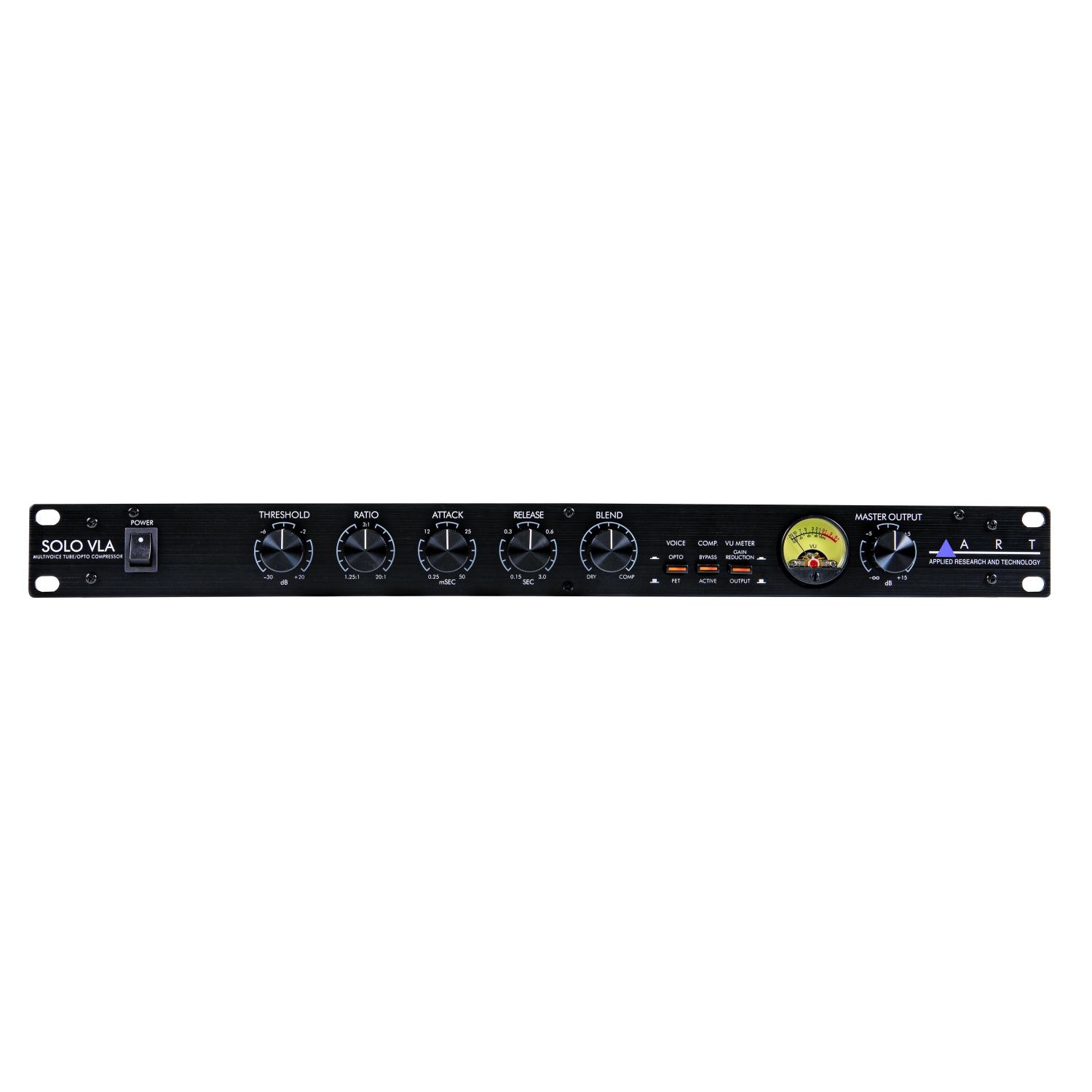 ART Pro Audio Single Channel Rackmount Multi-Voice Tube Opto Compressor