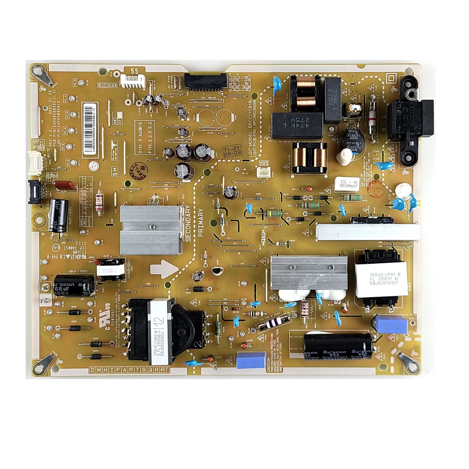 Refurbished (Good) LG Power supply Board EAY65895412 (Ver. BCCFLJR)