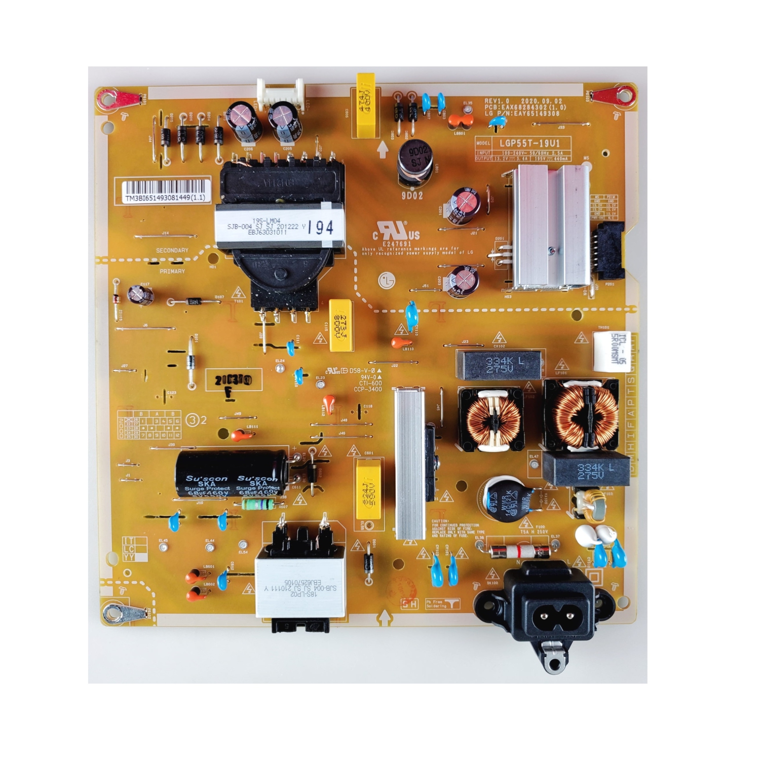 Refurbished LG Power Supply Board EAY65149308