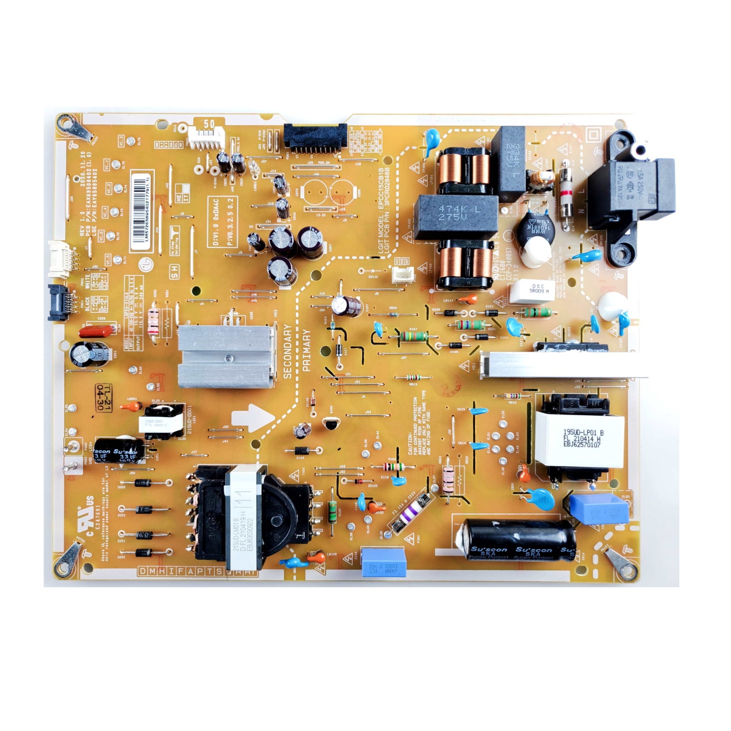 Refurbished (Good) LG Power Supply Board EAY65895402
