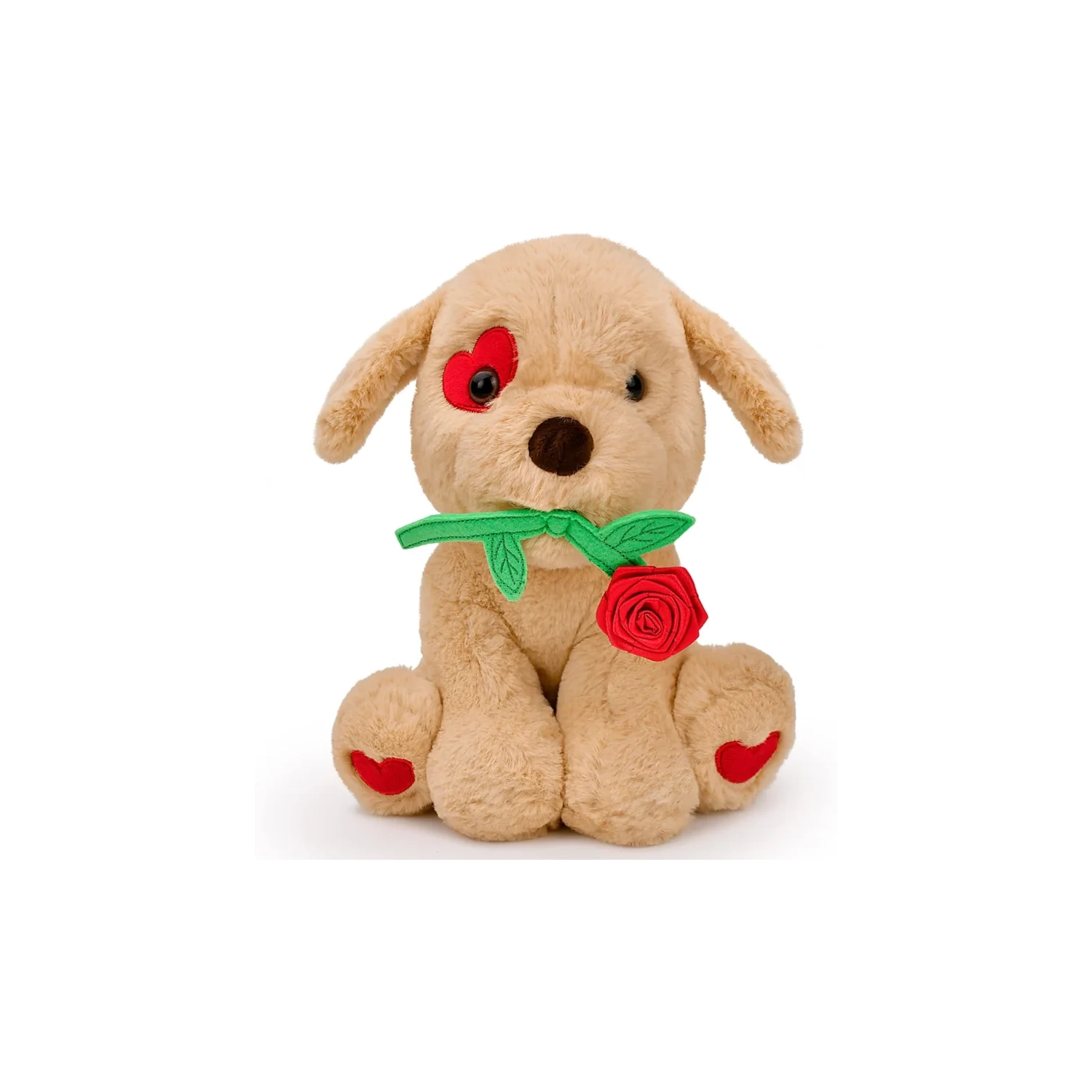 Valentine's Day Plush Toy Gift for Her - 9.25 Inches, Light Brown, Ideal for Girlfriend, Wife, Women, Kids - Perfect Christmas, Birthday, or Cadeau