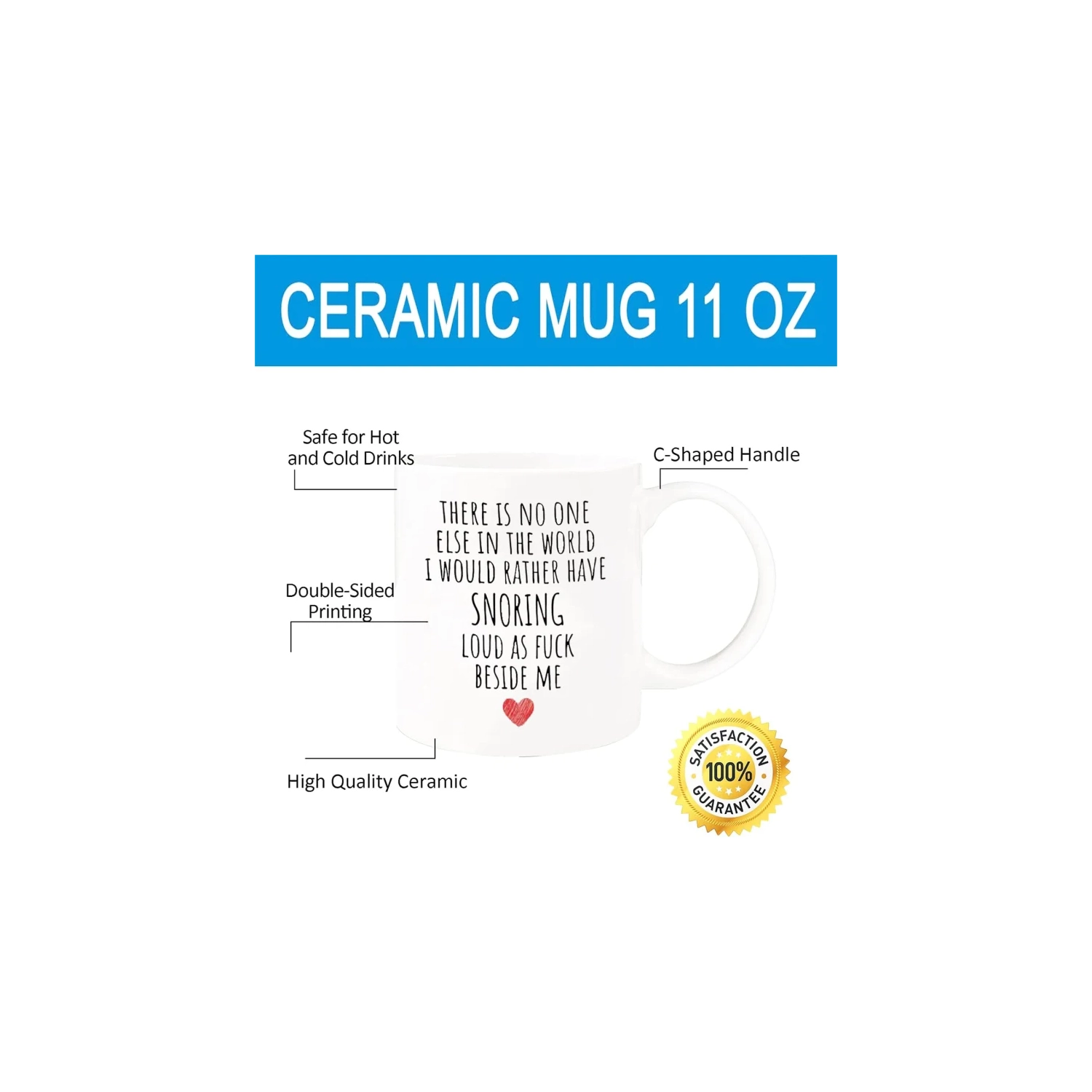 Funny Valentine's Day Gift for Him, Husband, Boyfriend - Unique Coffee Mug for Couples - Hilarious Valentine's Day Present - Gift for Husband, Wife -