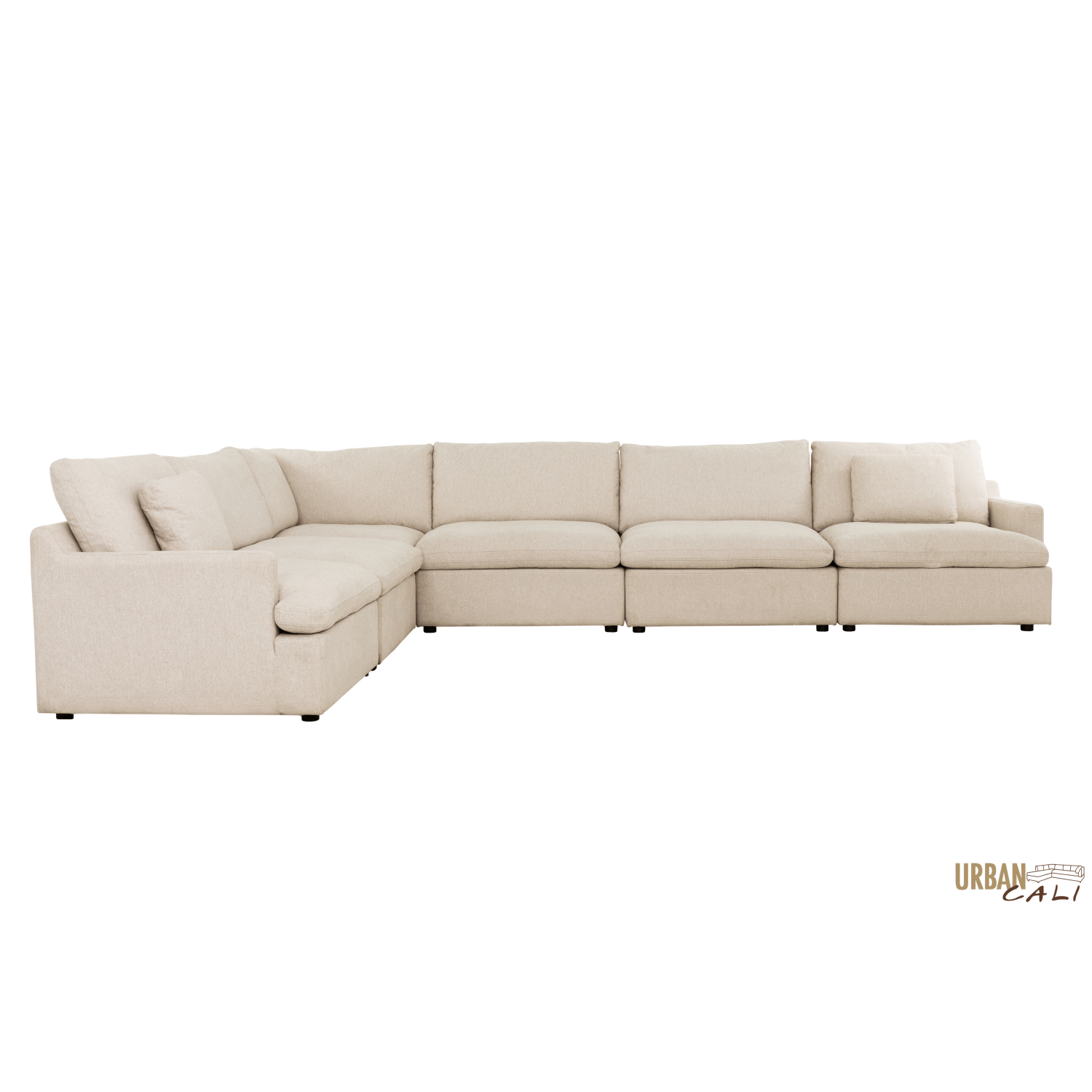 Urban Cali Long Beach Large Modular L-Shaped Sectional Sofa