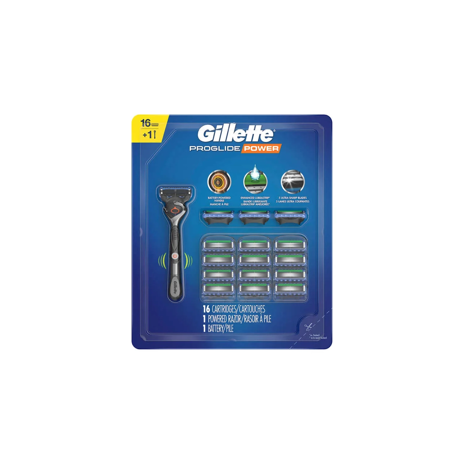 Fusion ProGlide Power Men's Razor Blades and Handle with 16 Refills