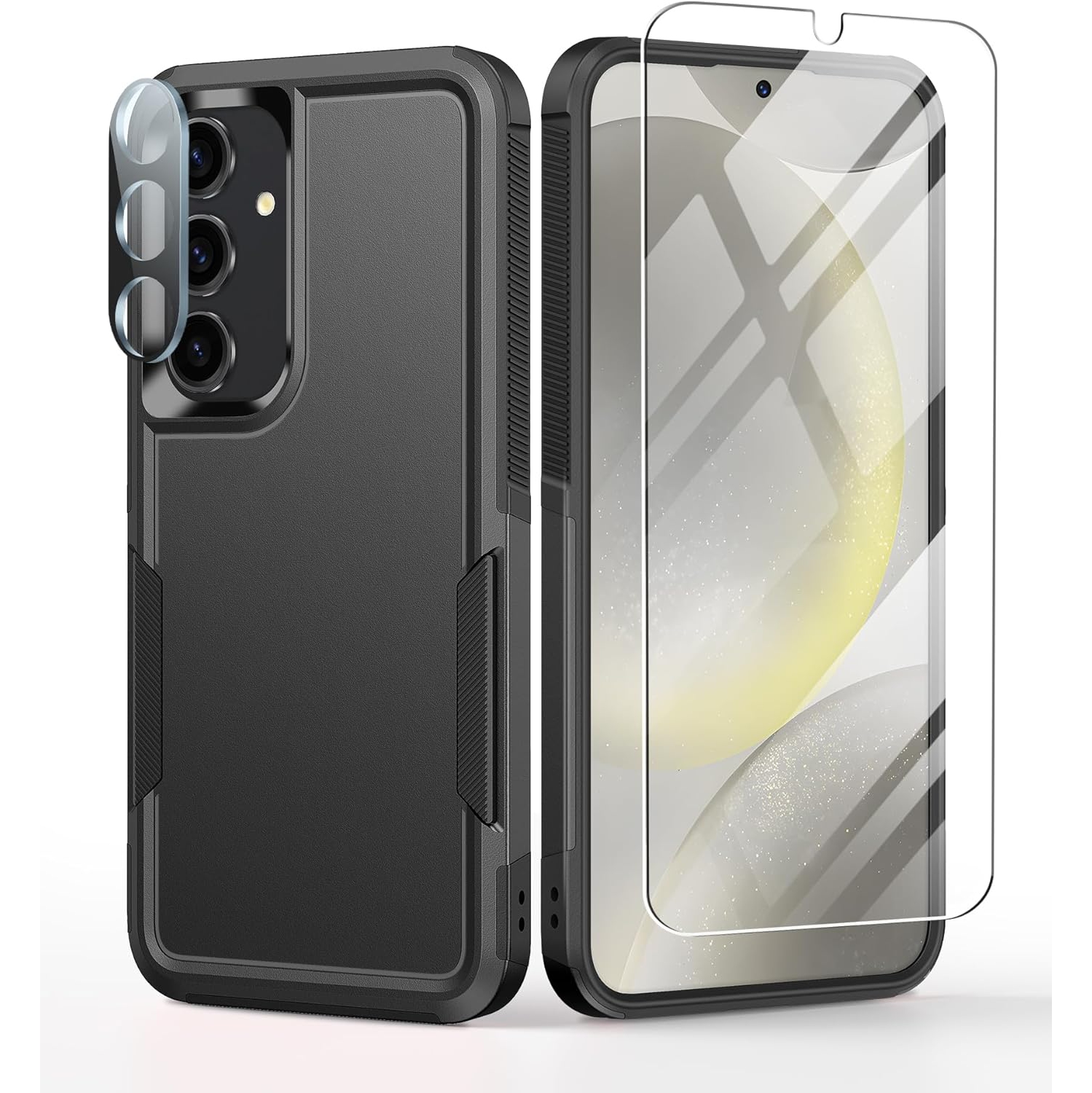 Samsung Galaxy S24-Plus Case: Rugged Heavy Duty Shockproof Protective Cell Phone Cover - Military Grade Drop Protection Bumper Tough- Durable Dual