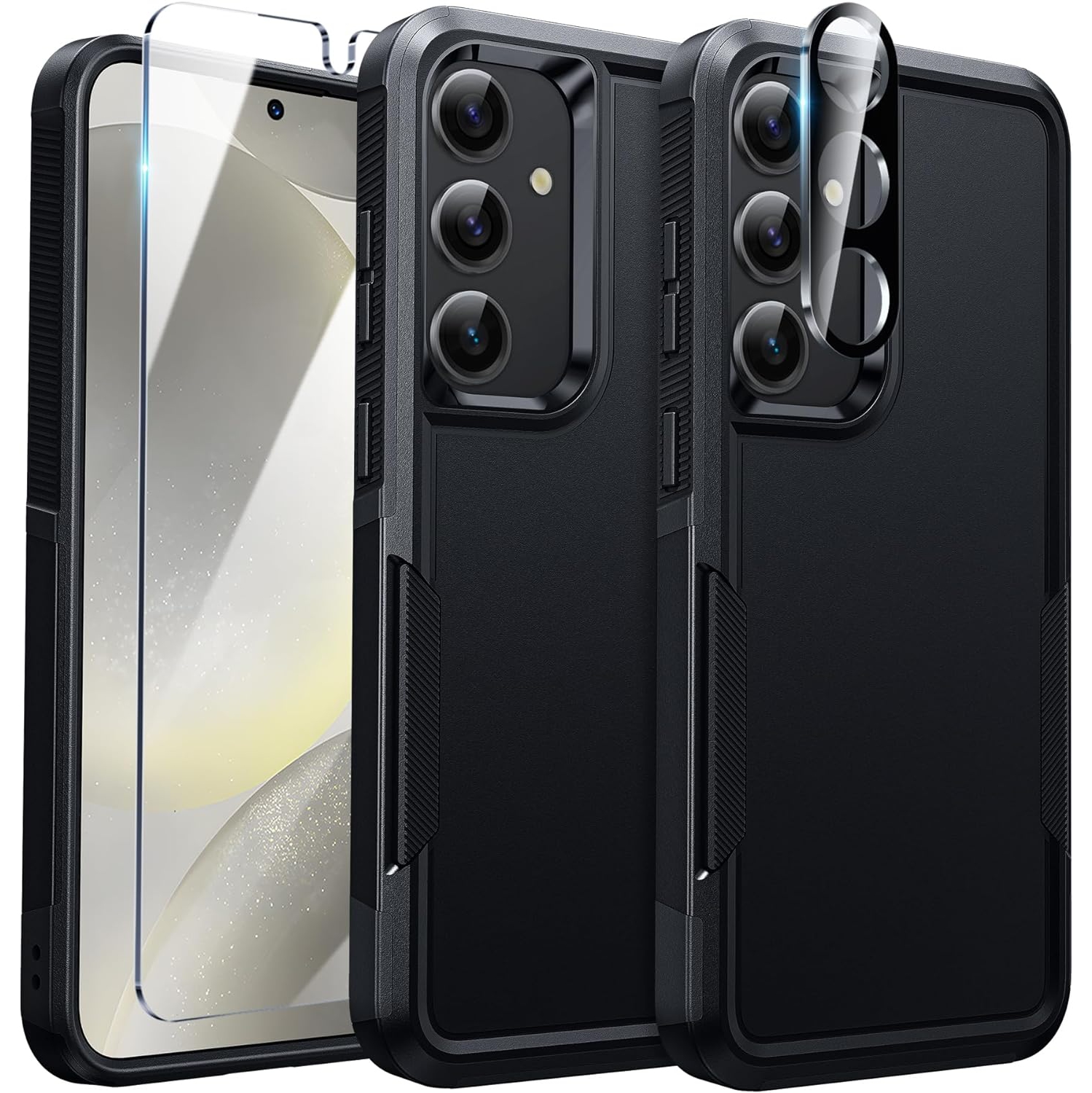 Samsung Galaxy S24-Plus Case: Rugged Heavy Duty Shockproof Protective Cell Phone Cover - Military Grade Drop Protection Bumper Tough- Durable Dual