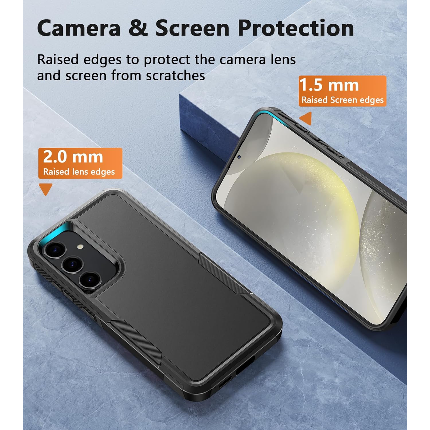 Samsung Galaxy S24-Plus Case: Rugged Heavy Duty Shockproof Protective Cell Phone Cover - Military Grade Drop Protection Bumper Tough- Durable Dual