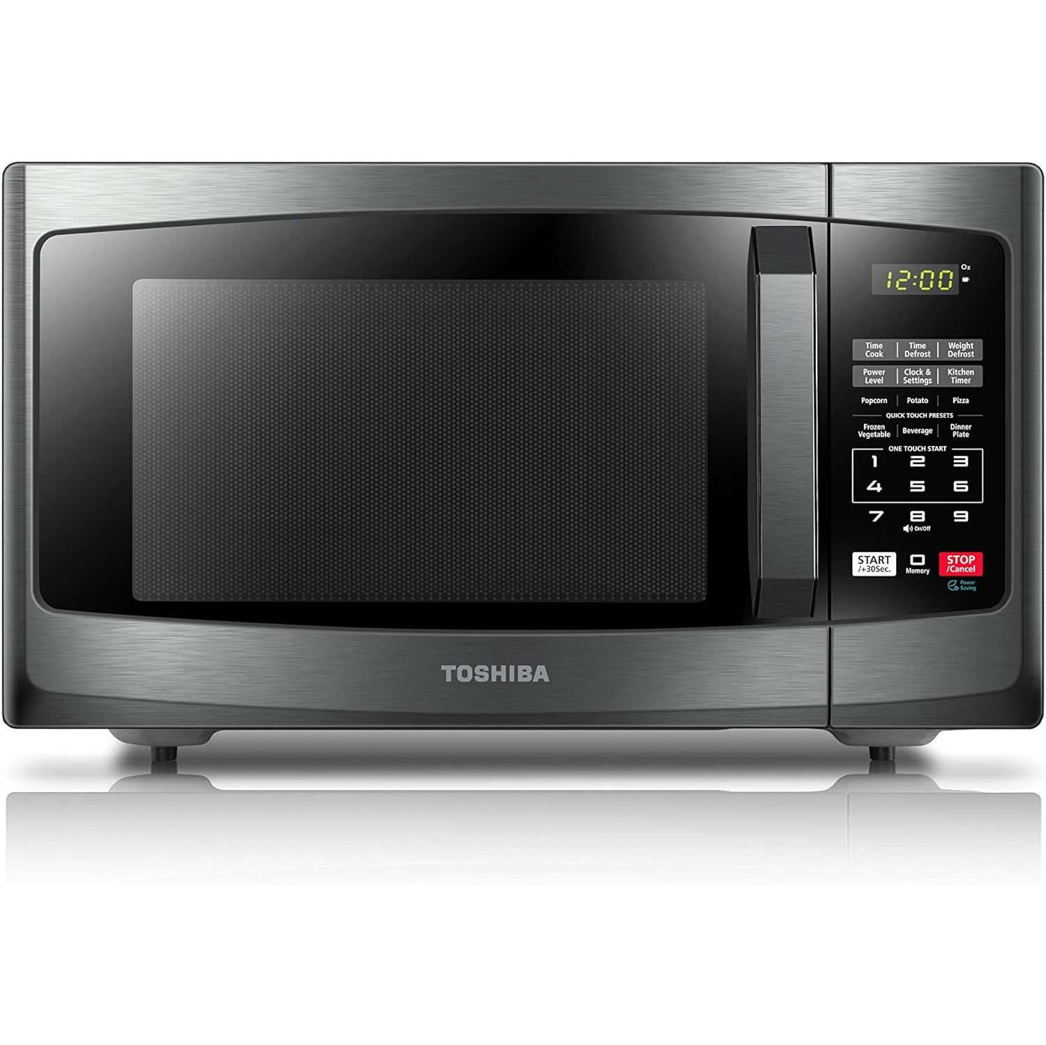 Toshiba ML-EM25P(BS)/CA Microwave Oven with Sound On/Off ECO Mode 