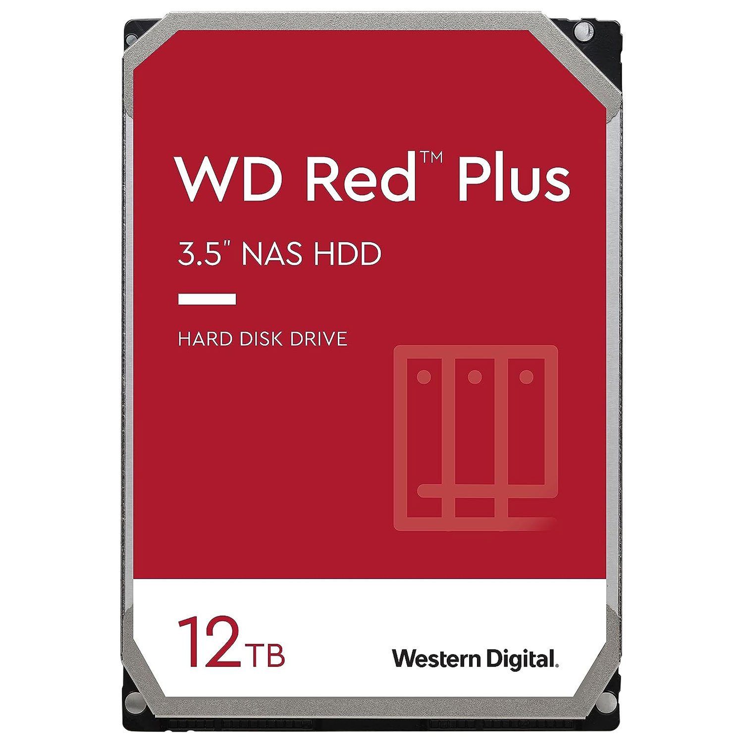 Disque dur interne de stockage en réseau SATA 7200 tr/min 12 To 3,5 po Red Plus de WD