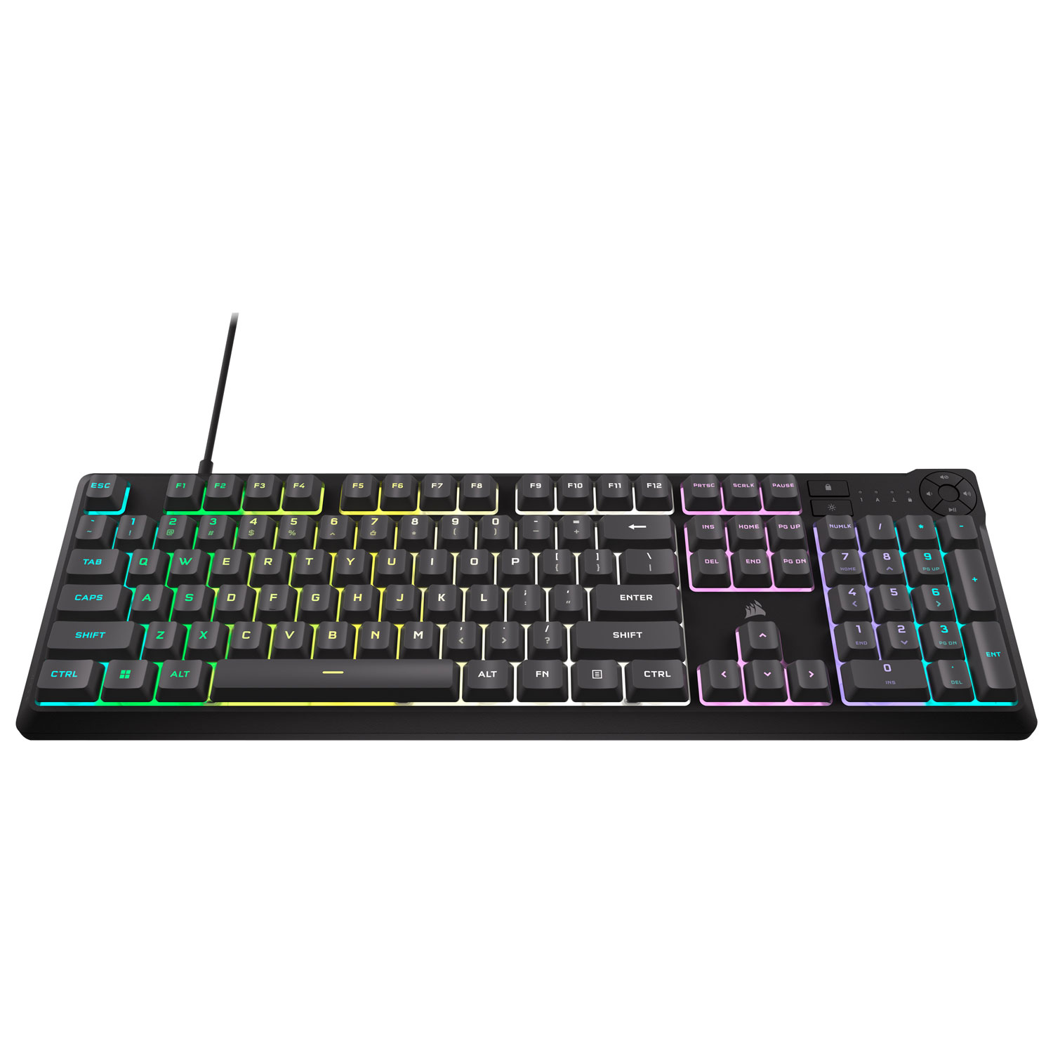 Clavier de jeu à rétroéclairage RVB K55 Core de Corsair - Gris - Exclusivité de Best Buy