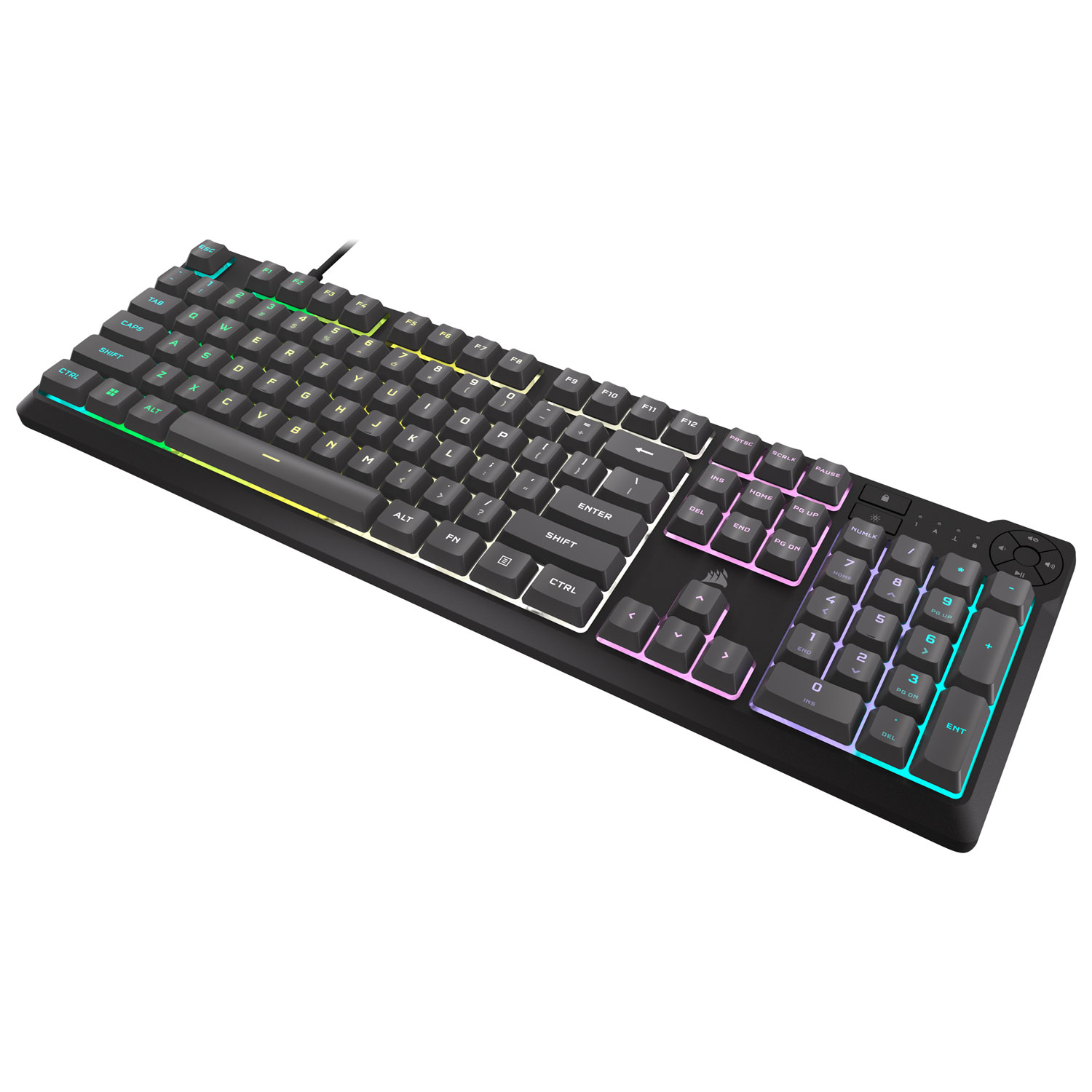 Clavier de jeu à rétroéclairage RVB K55 Core de Corsair - Gris - Exclusivité de Best Buy