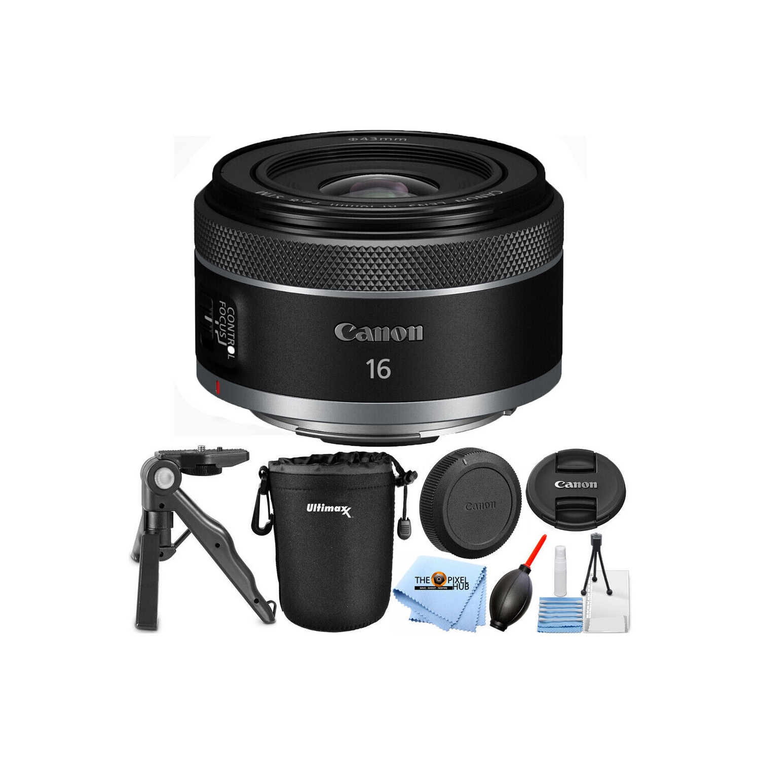 Canon RF 16mm f/2.8 STM Lens 5051C002 - 5PC Accessory Bundle